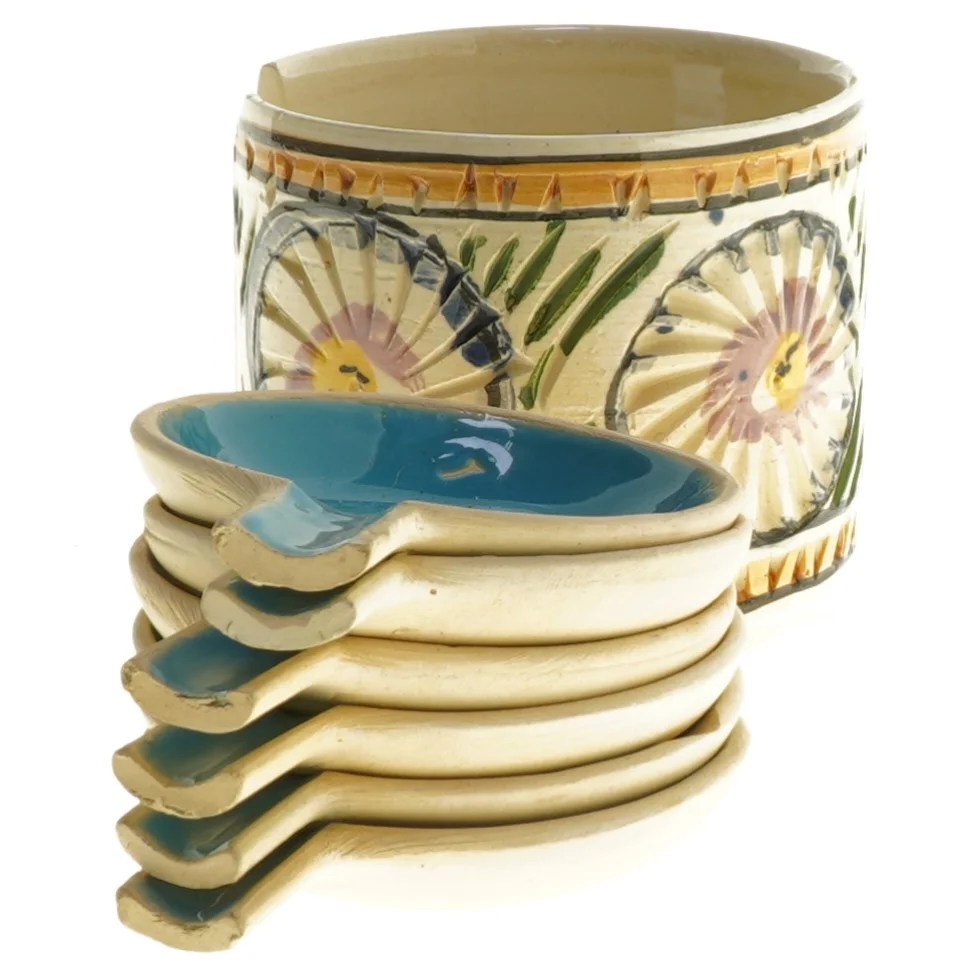 Kuvert skåle, håndmalede (str. 8 cm)