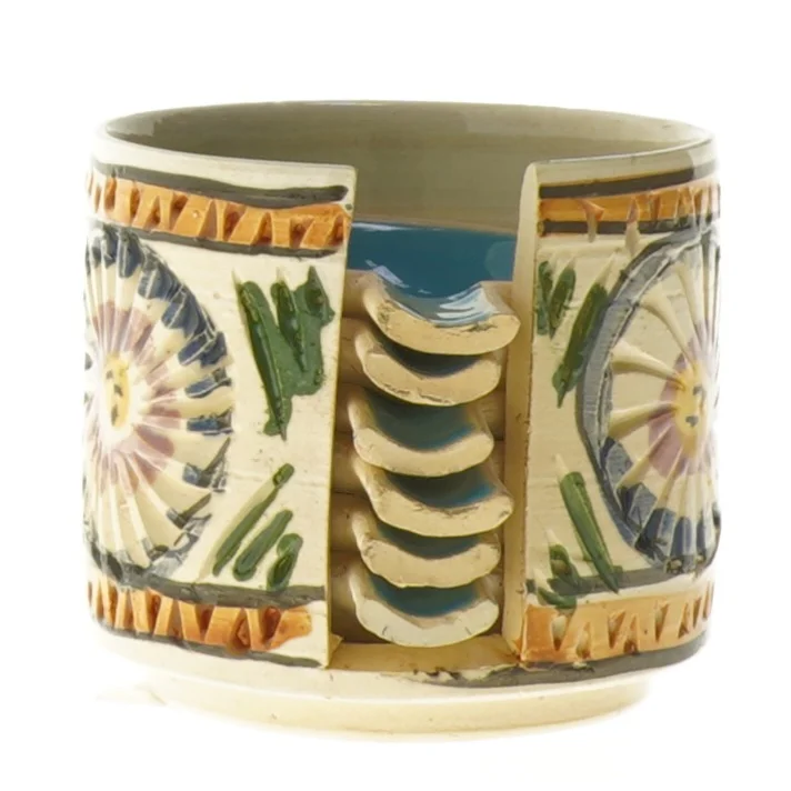 Kuvert skåle, håndmalede (str. 8 cm)