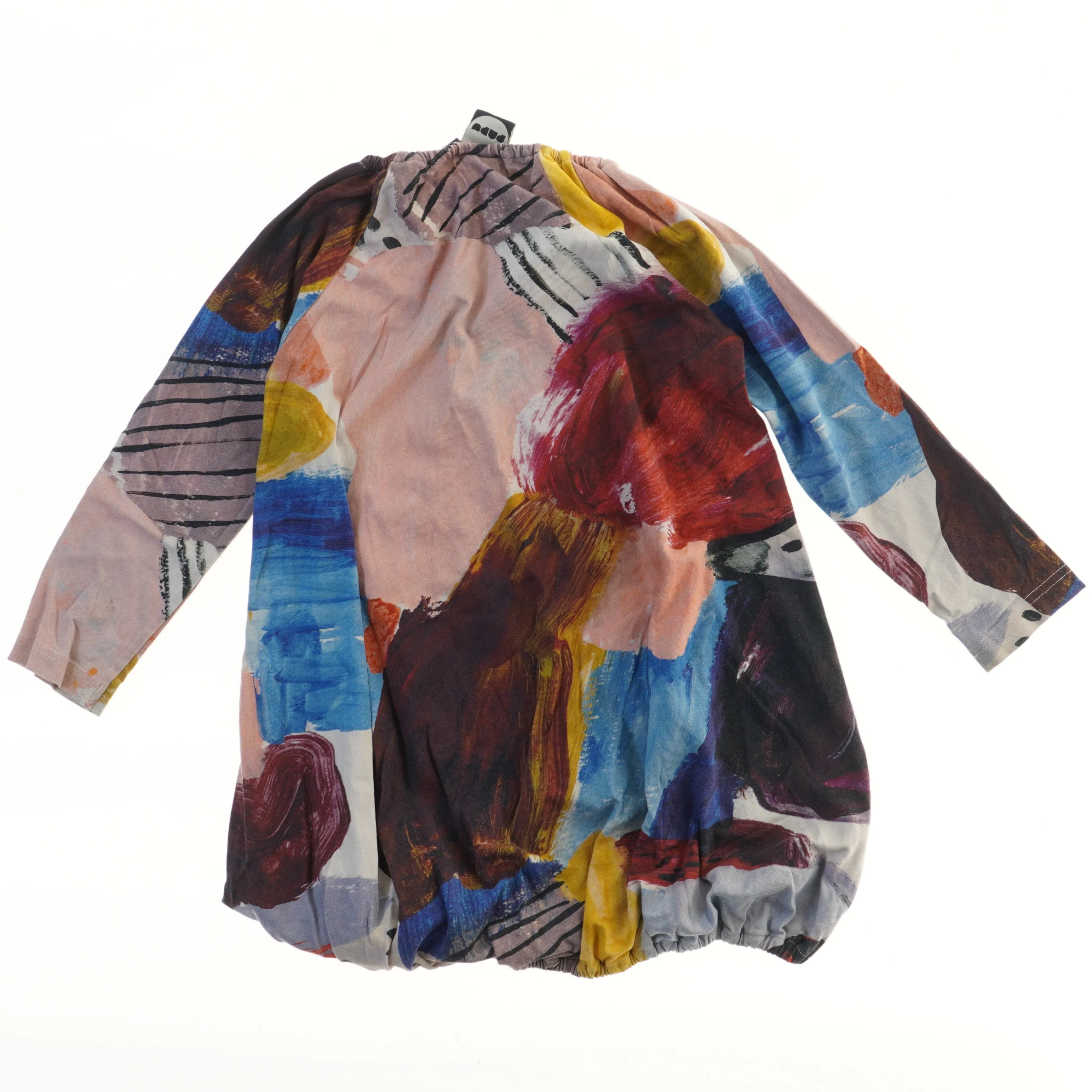 Farverig kjole med mønster (str. 104)