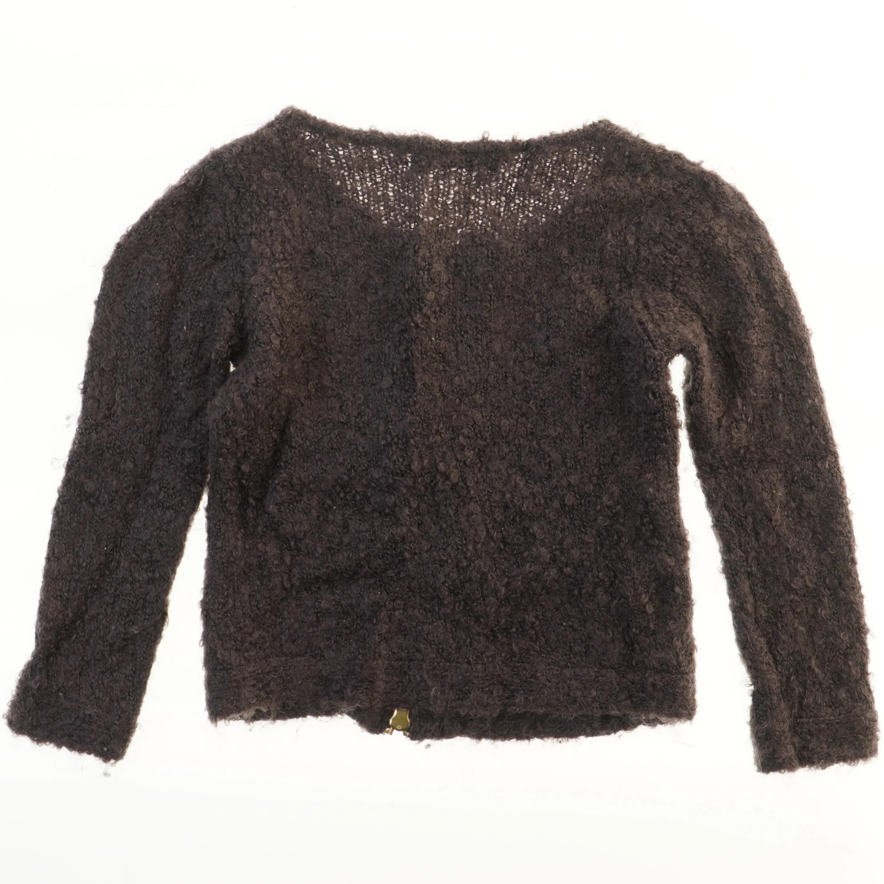 Bruuns Bazar Strik Cardigan med Lynlås fra Bruuns Bazaar (str.  38x46 cm)