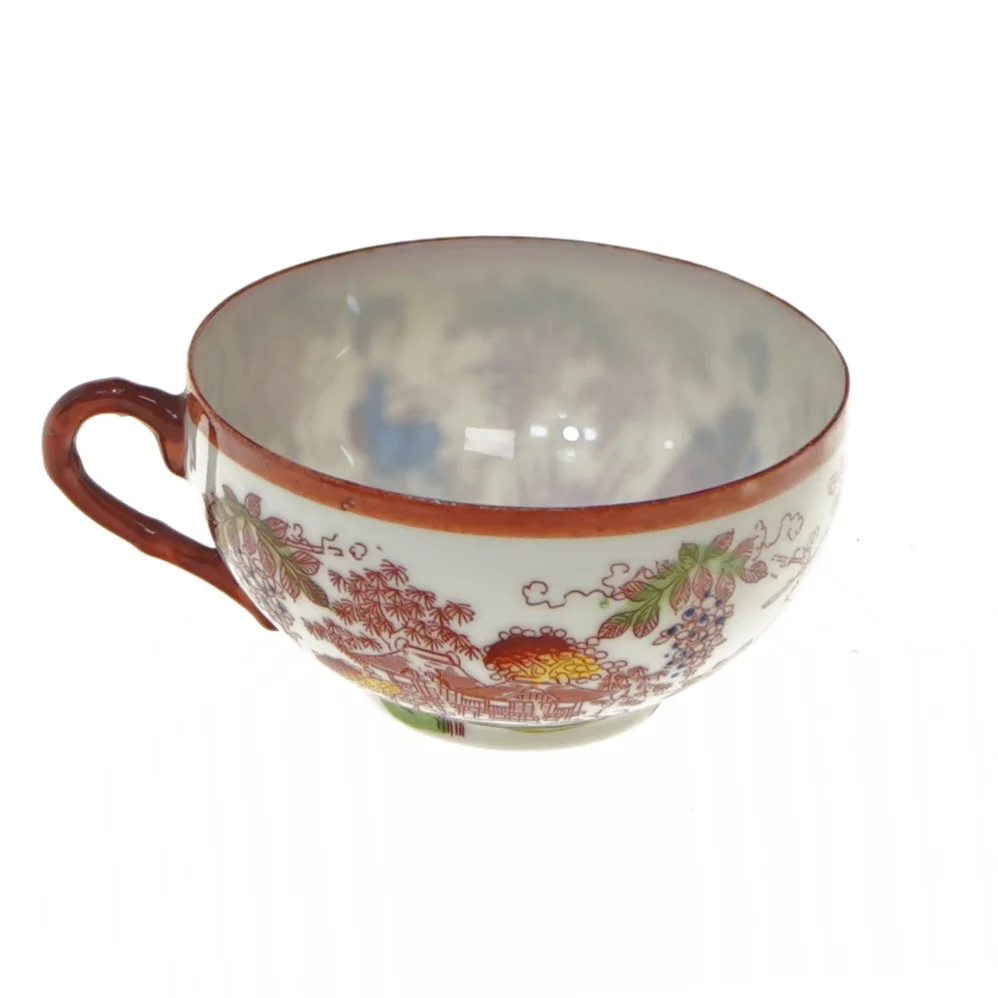 Dekorative tekopper med orientalsk motiv (str. Ø 8,5x4,5 cm)