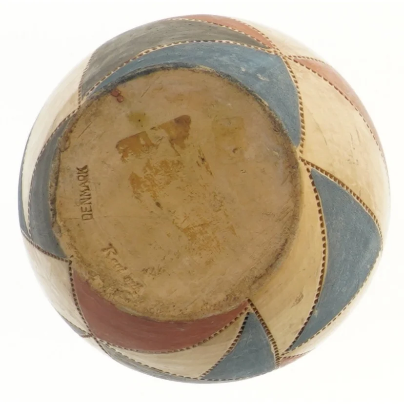 Dekorativ vase med mønster (str. Ø 11,5x15 cm)