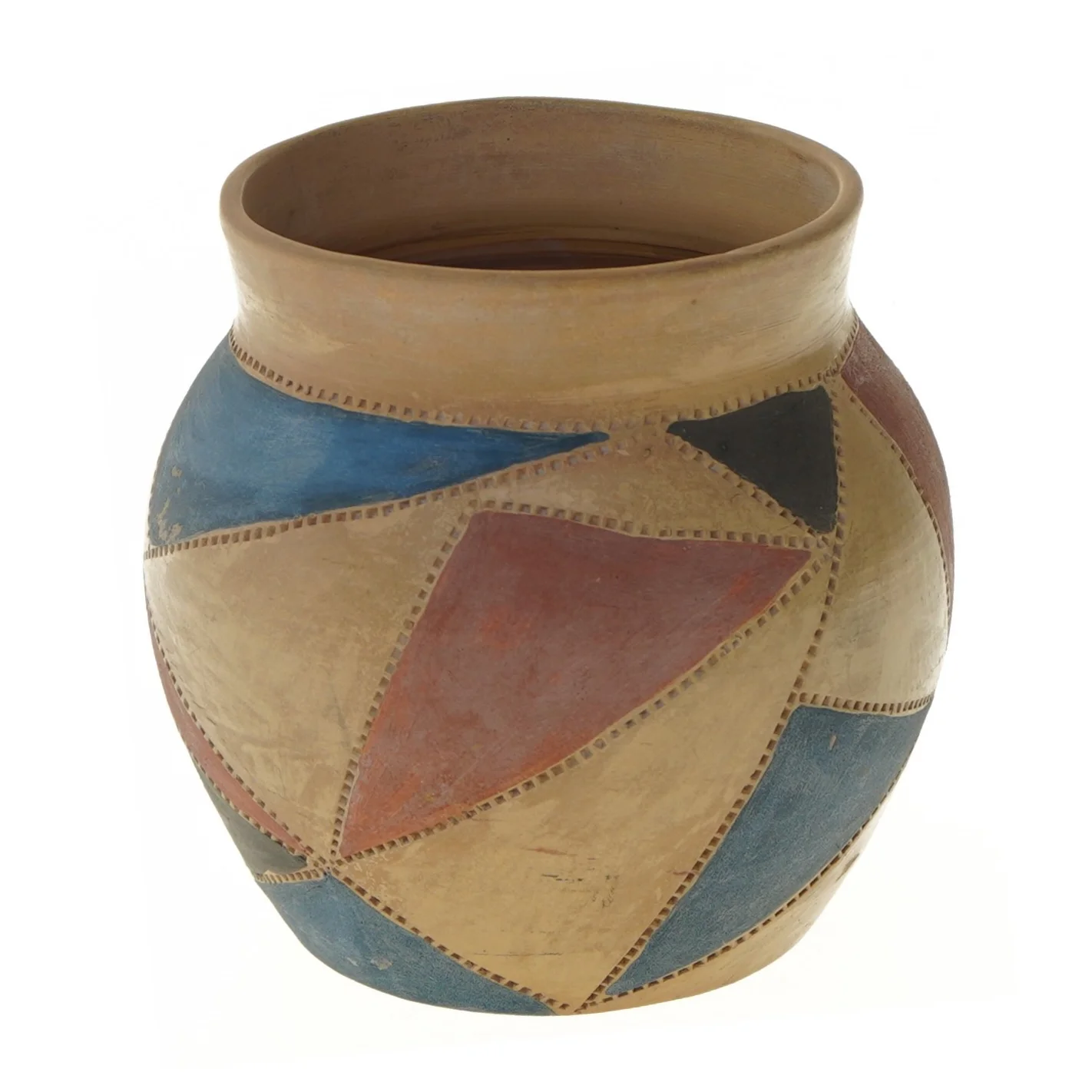 Dekorativ vase med mønster (str. Ø 11,5x15 cm)