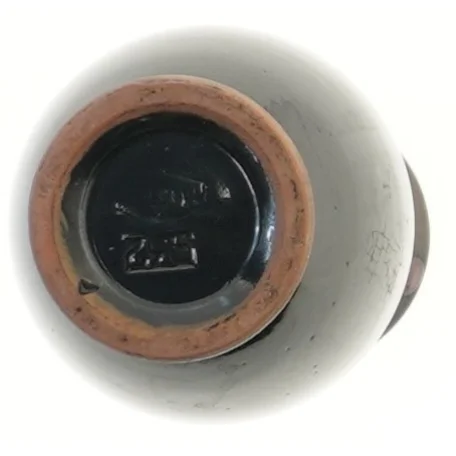 Sort vase med mønster (str. Ø 5,5 cm længde 20 cm)