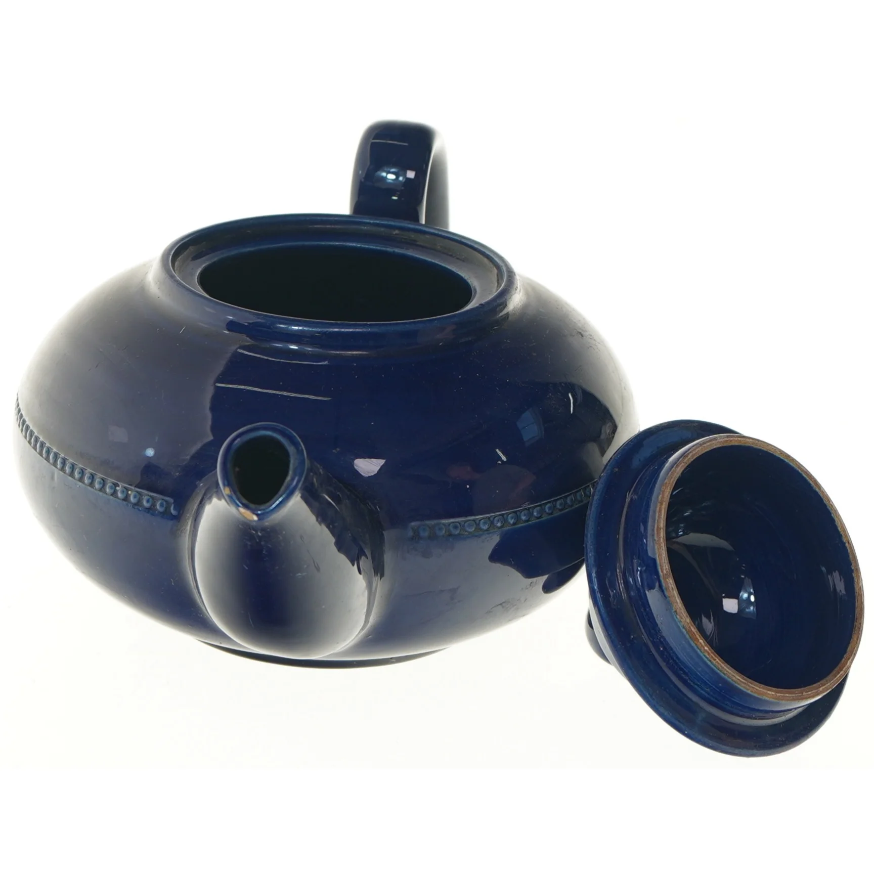 Stor blå tekande (str. Ø 17x14 cm)