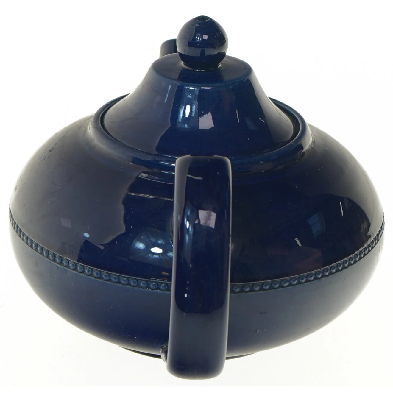 Stor blå tekande (str. Ø 17x14 cm)