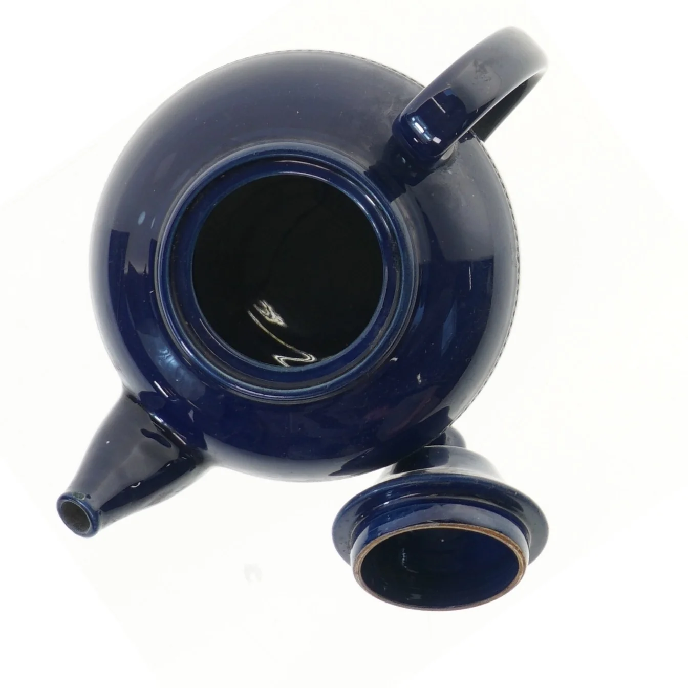 Stor blå tekande (str. Ø 17x14 cm)