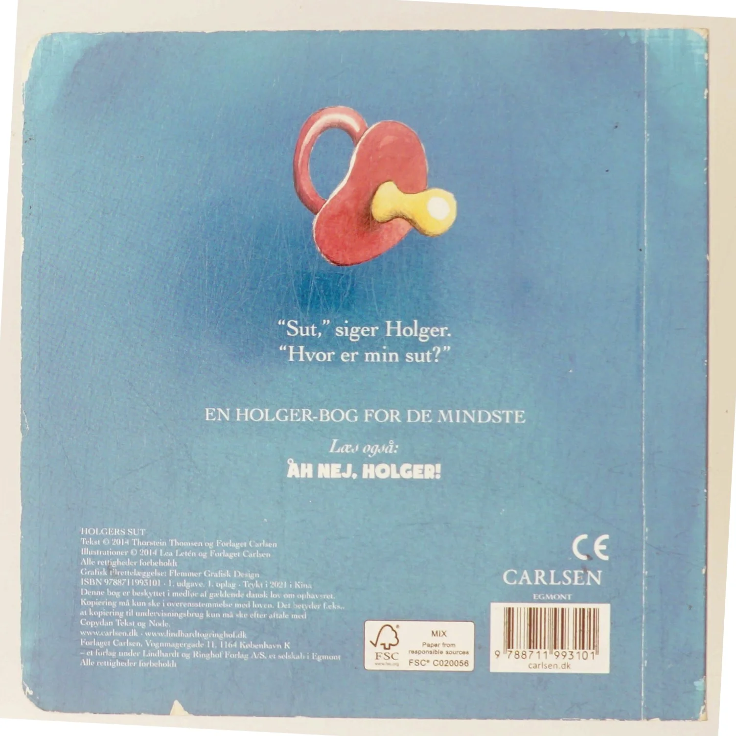 Holgers sut af Thorstein Thomsen (Bog)