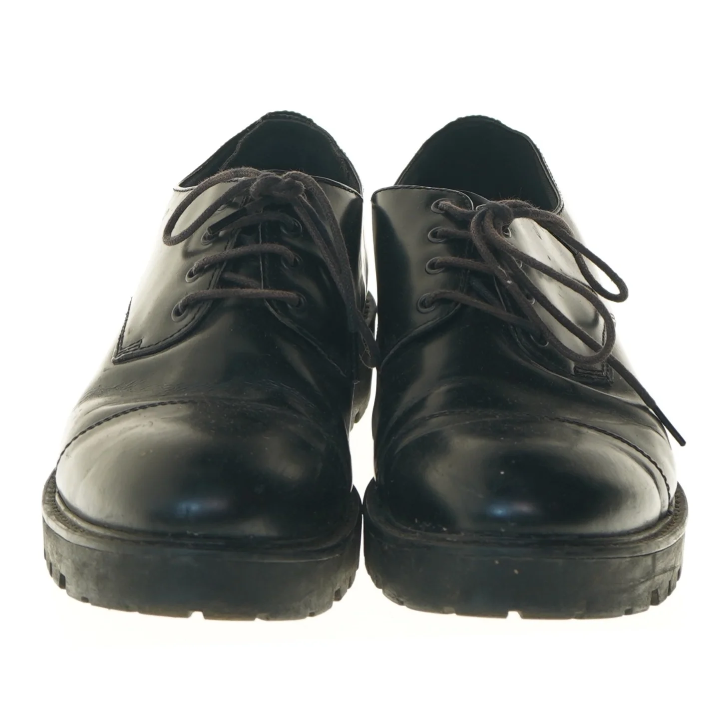 Sorte lædersko fra Vagabond med snørebånd fra Vagabond (str. 41 )