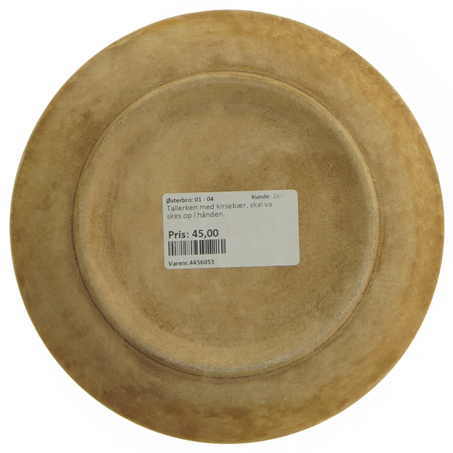 Italienske desserttallerkener med kirsebærmotiv (ø 18,5 cm)