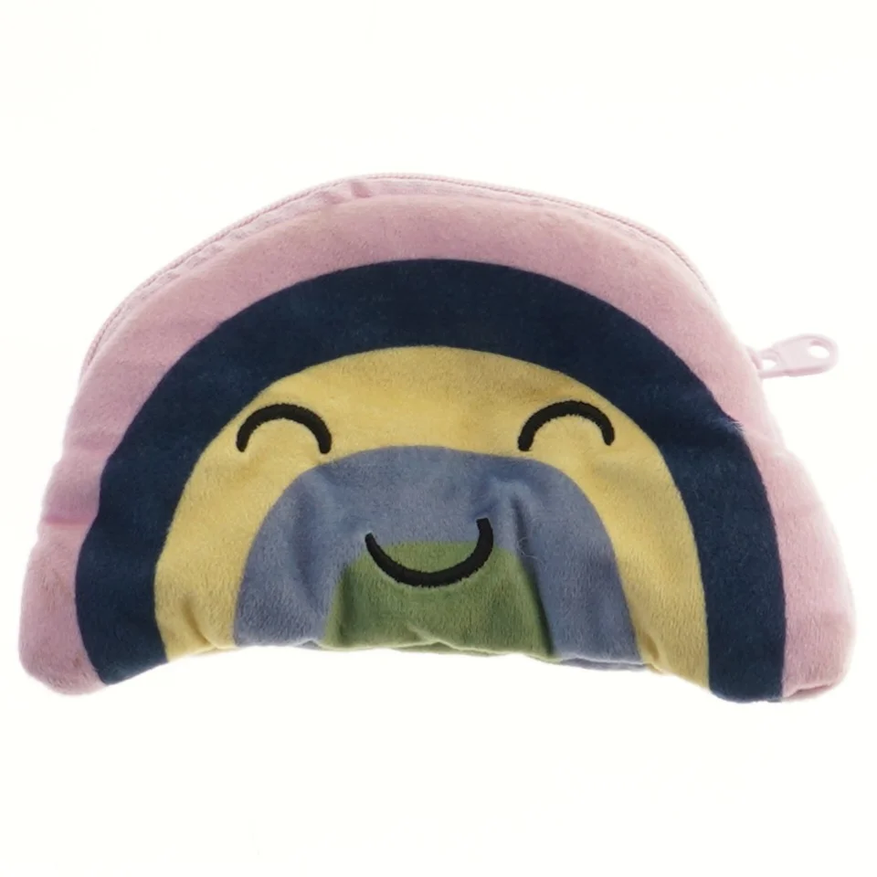Regnbueformet pung (str. 19,5x12 cm)