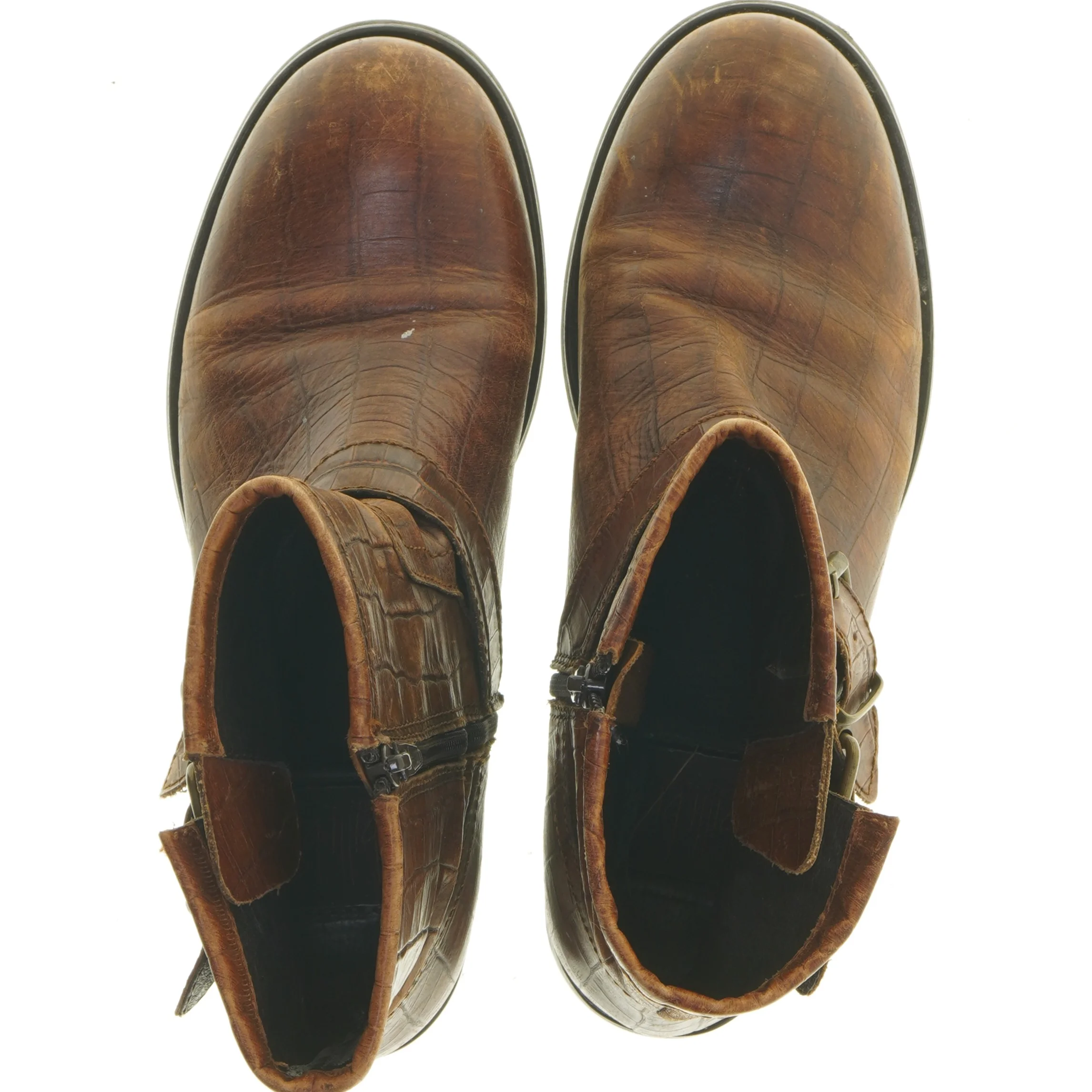 Brune læderstøvler fra Billi Bi (str. 40 )