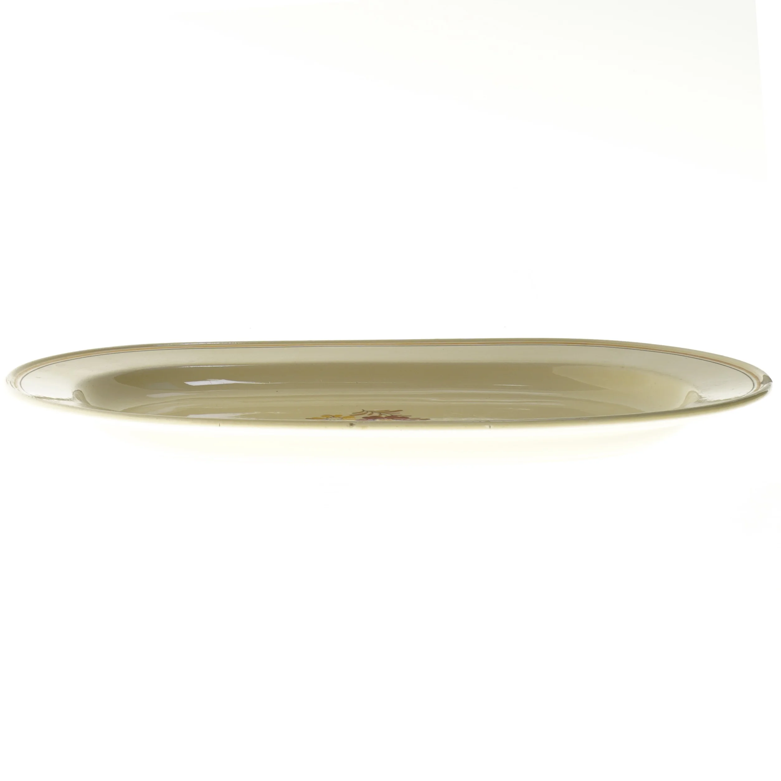 Oval serveringsfad med blomstermotiv fra Villeroy & Boch (str. 37x24 cm)