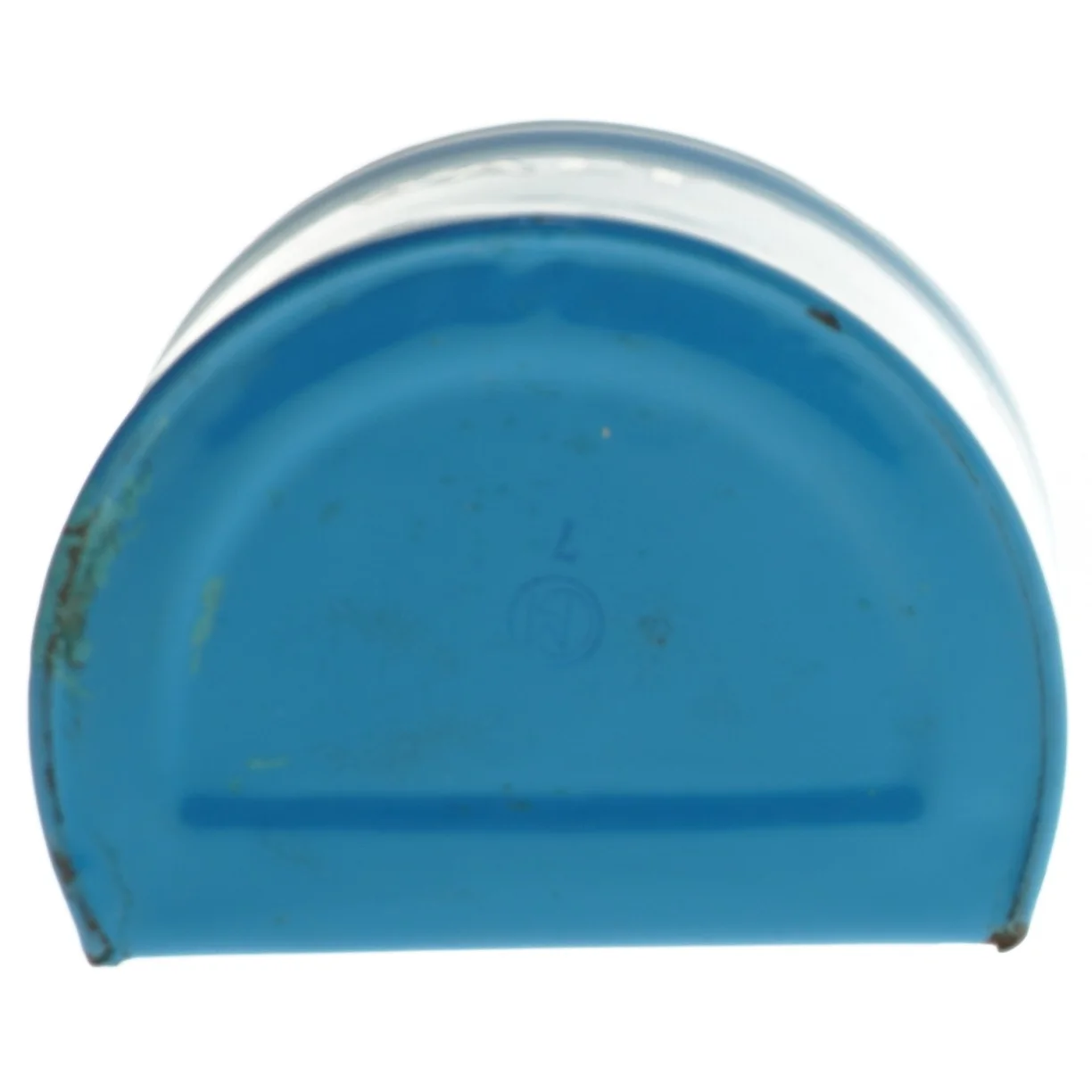 Blå saltbeholder med låg (str. 19x14 cm)