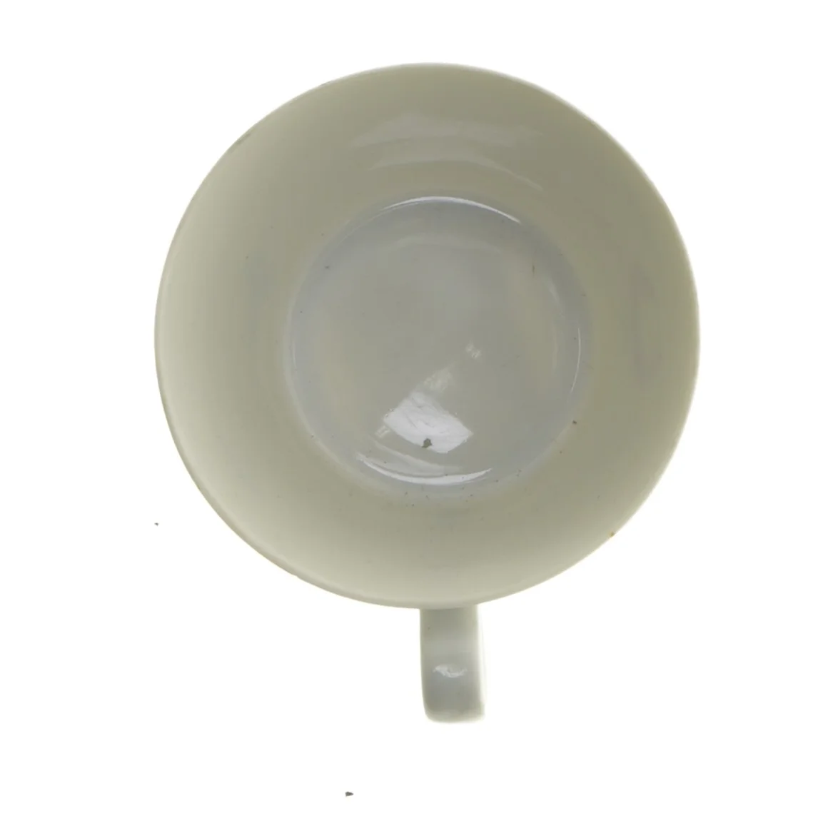 Lyngby Porcelænskop med frugtdekoration fra Lyngby (str. Ø 9,5 cm)