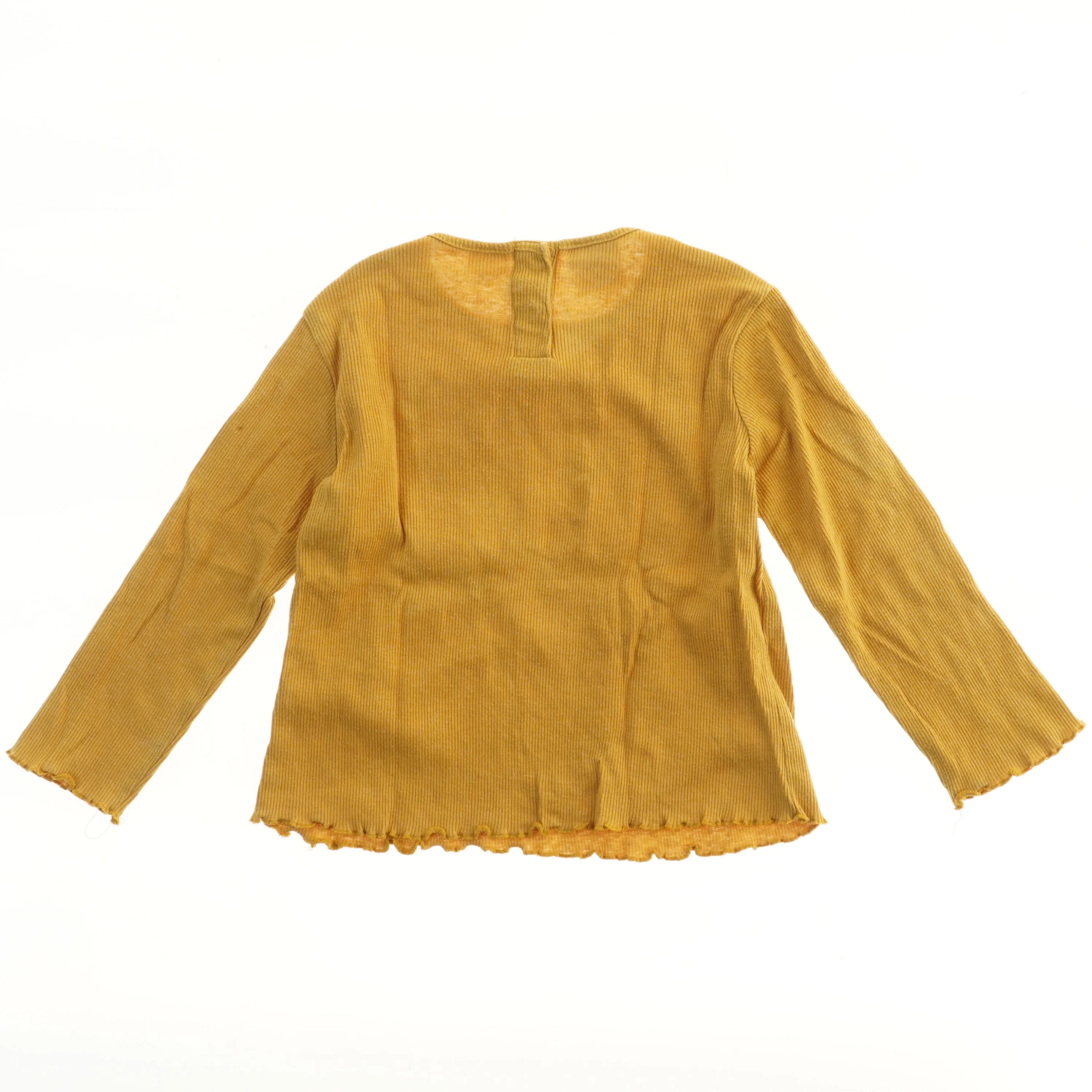 Gul Langærmet Bluse fra Zara (str. 104)