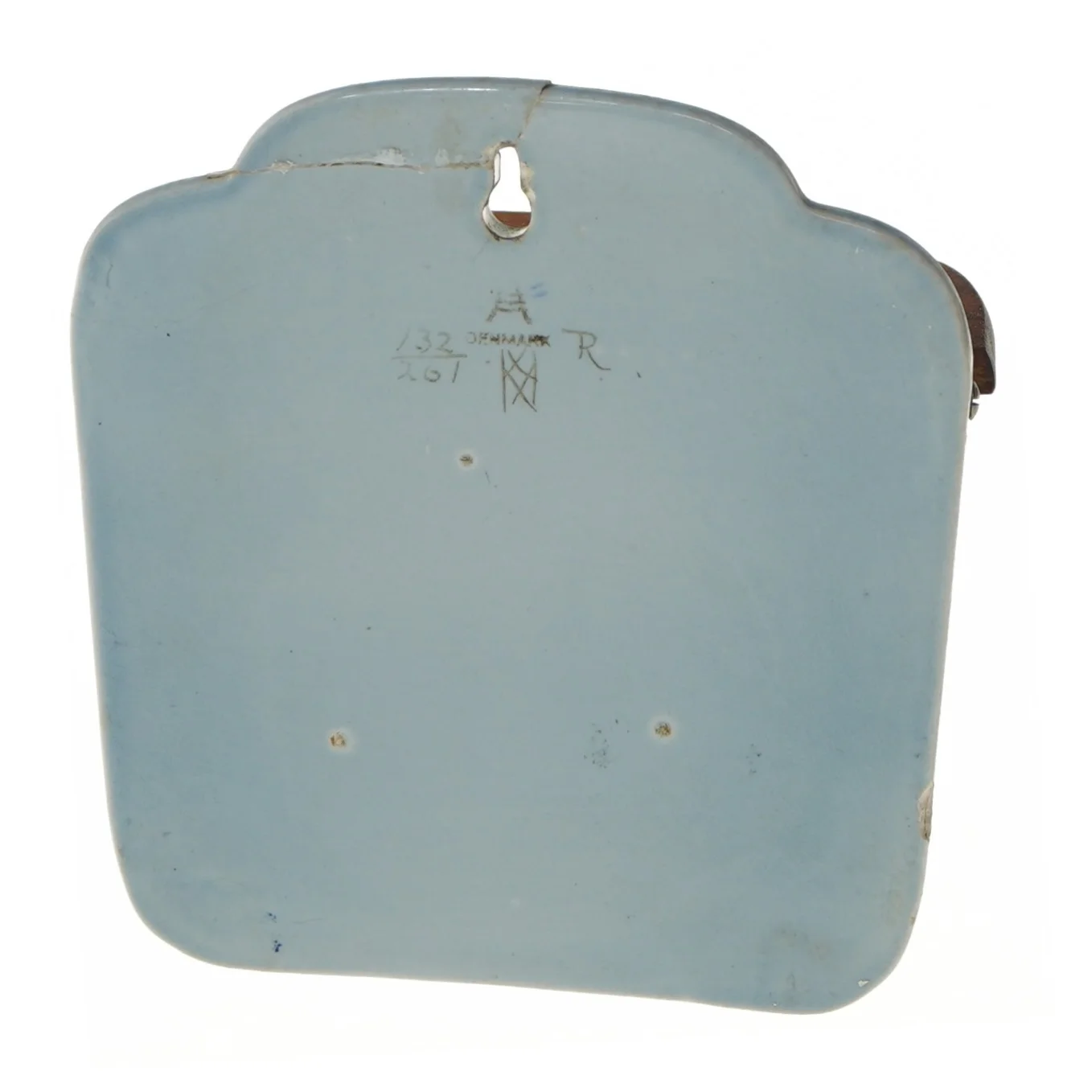 Keramik vægspand med låg (str. 16x14x8 cm)