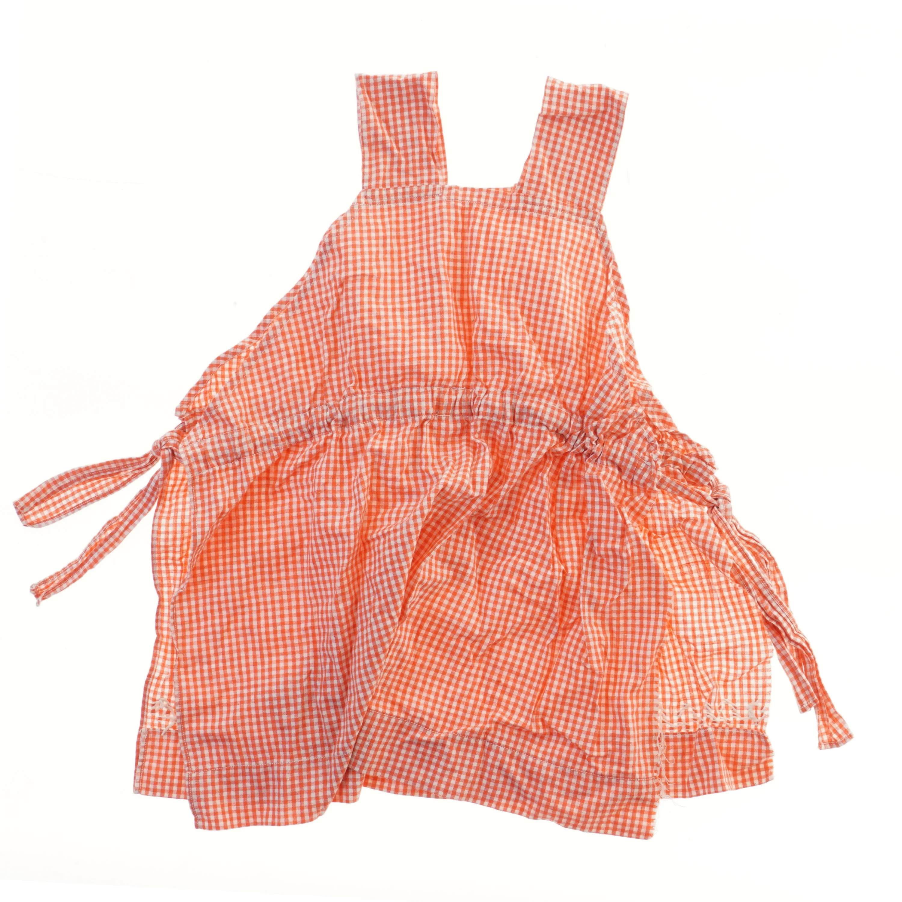 Orange ternet kjole str. 2-3 år