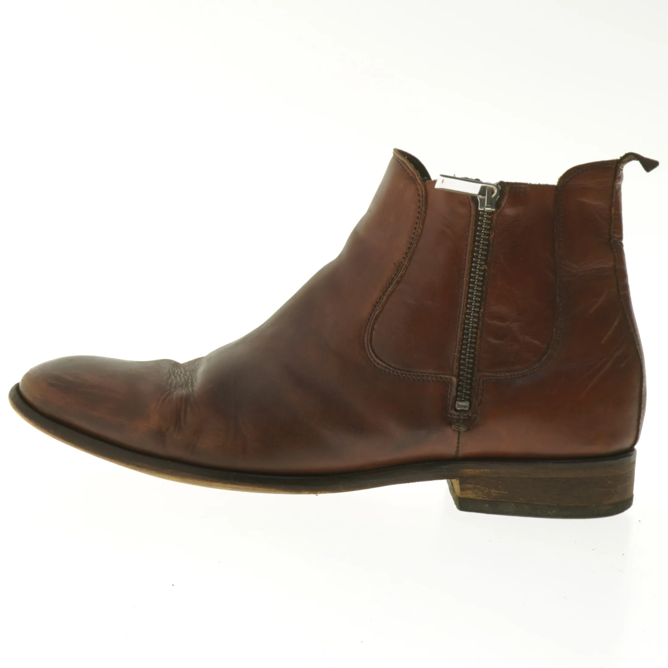 AHLER brune l&aelig;derst&oslash;vler herre str.  44 