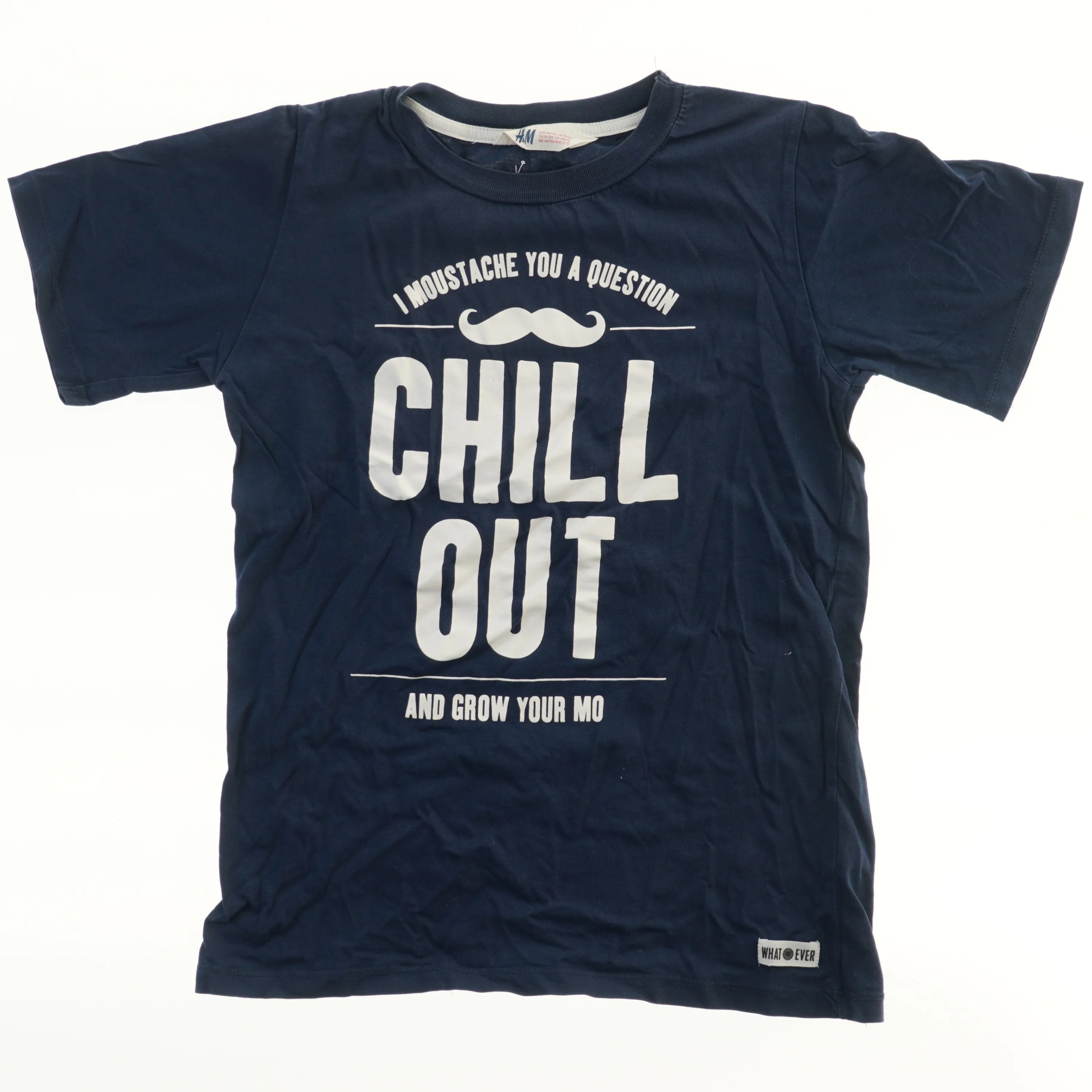 Kortærmet T-shirt med print fra H&M (str. 146)