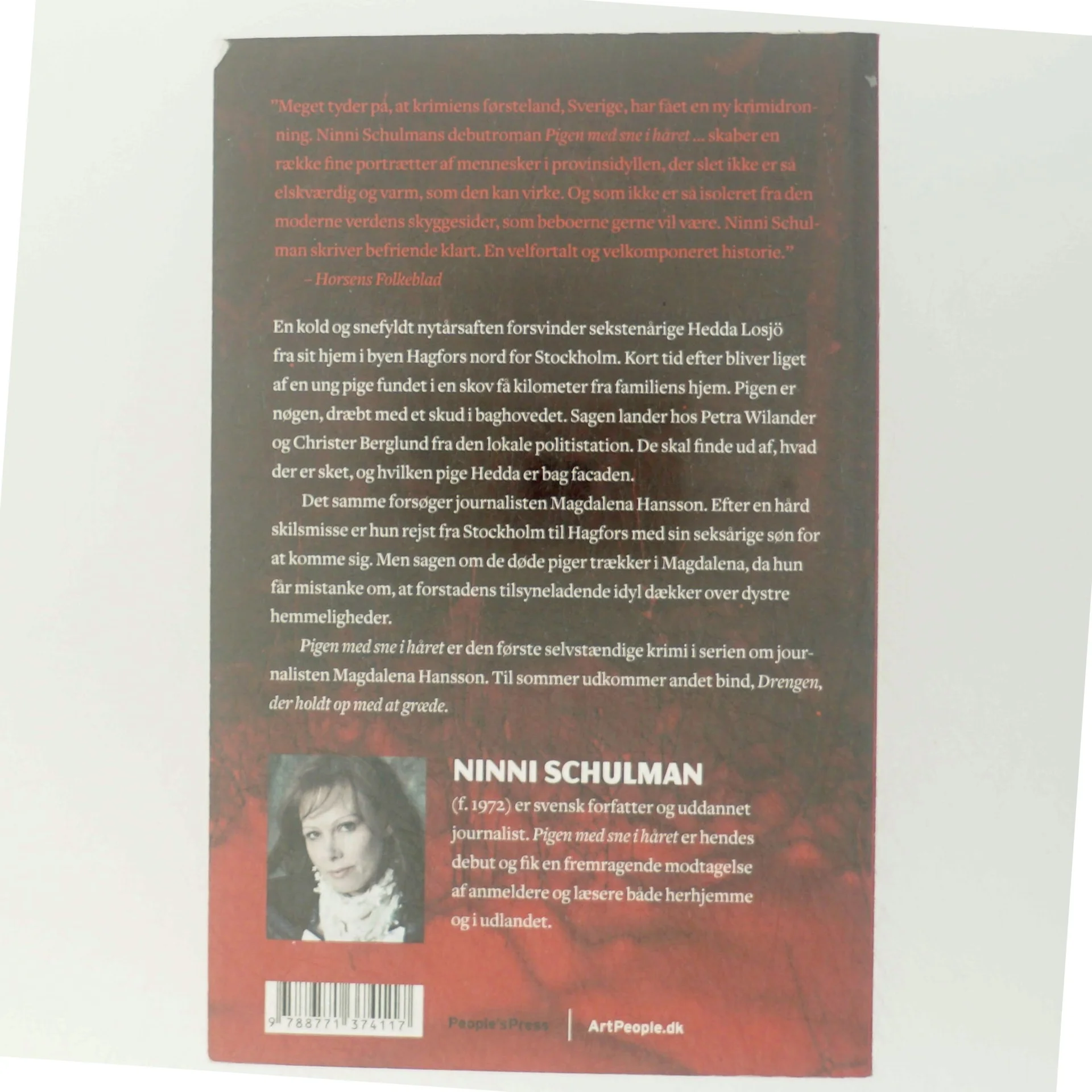 Pigen med sne i håret af Ninni Schulman (Bog)