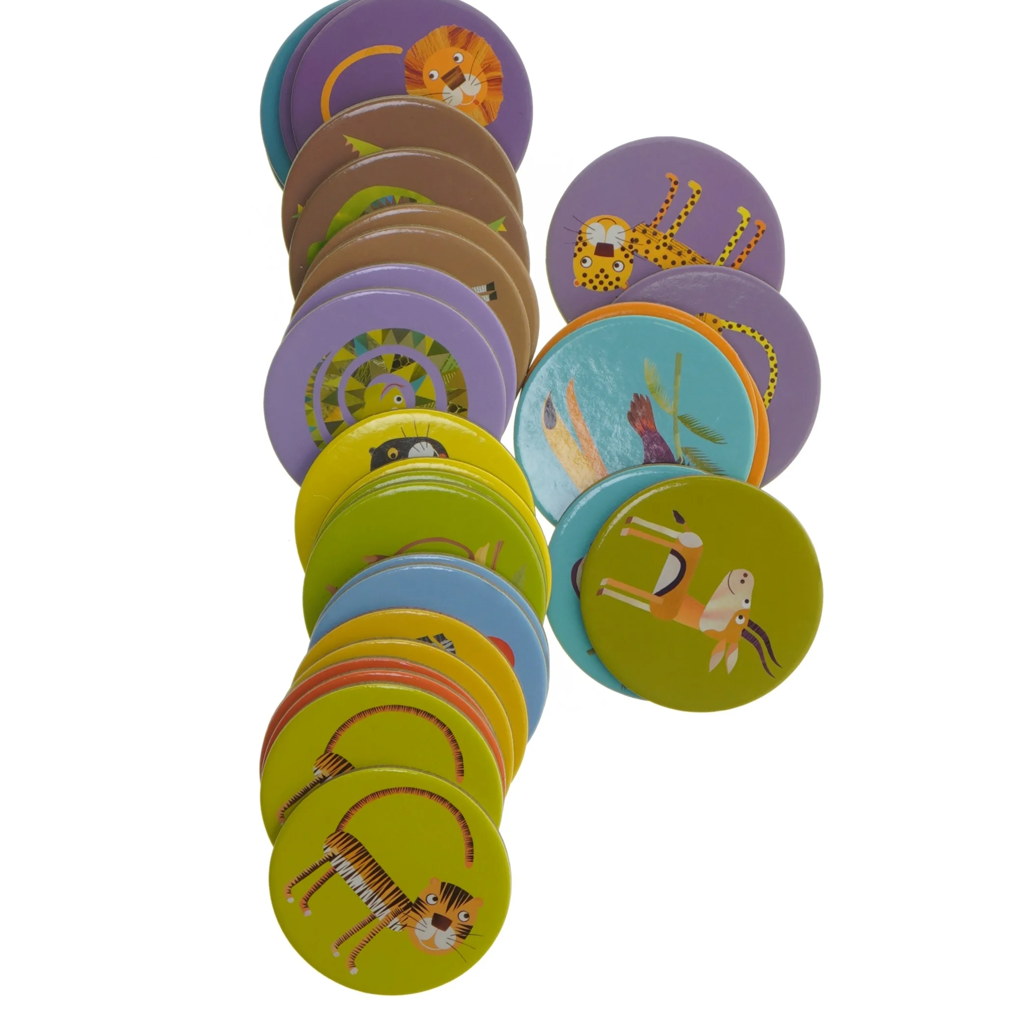 Hukommelsesspil med jungledyr fra Djeco (str. 12 x 12 cm)