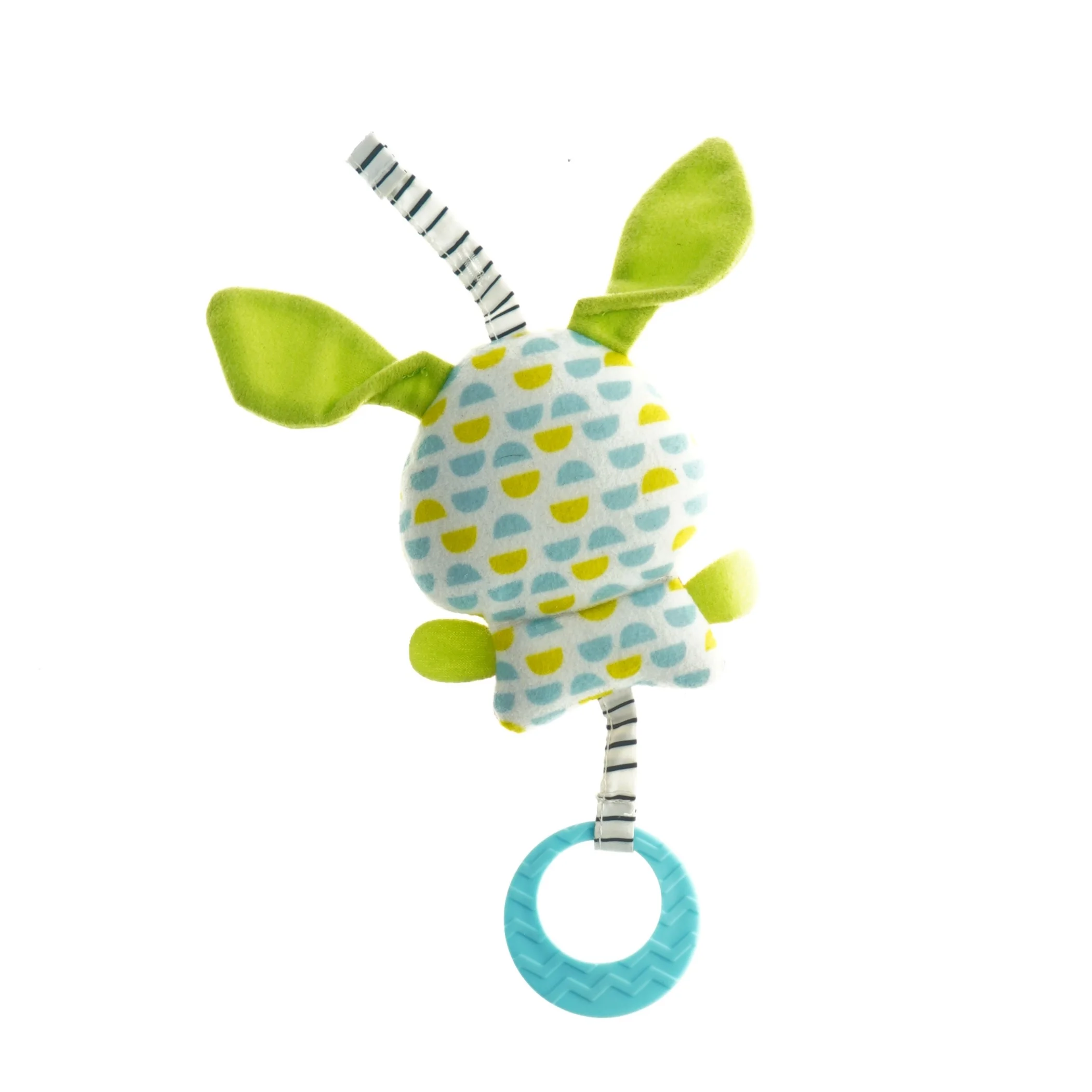 Farverig blød aktivitetslegetøj til babyer (str. 26 x 8 cm)