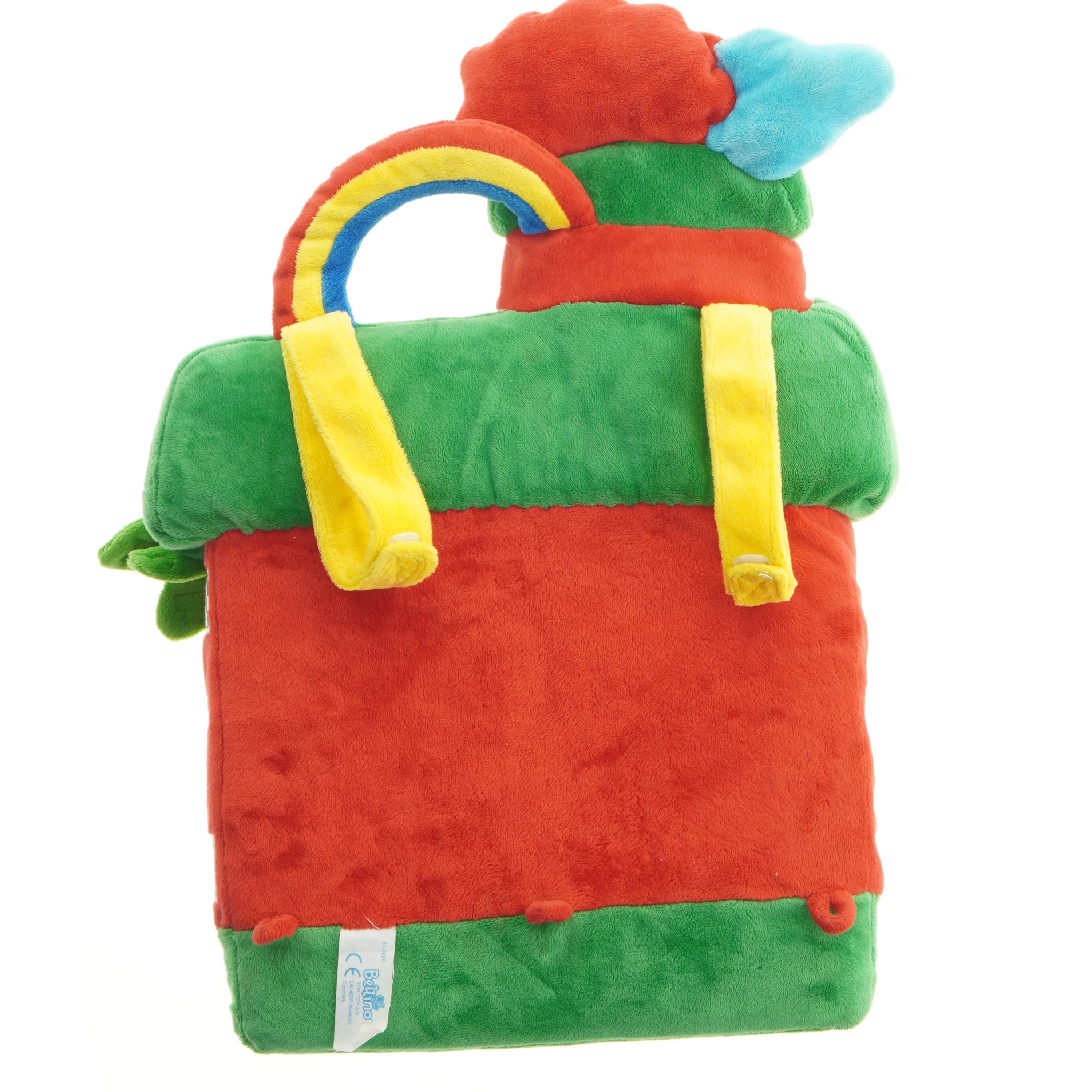 Farverig plystaske til børn fra Bellino (str. 40 x 32 cm)