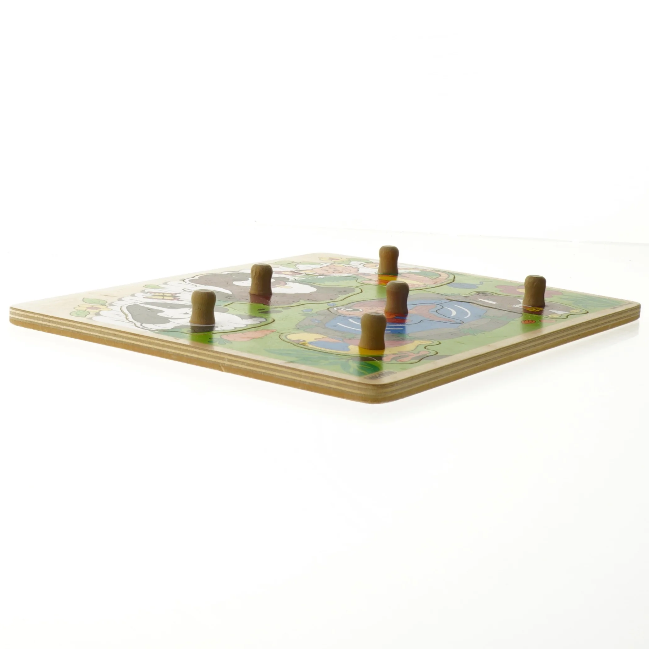 Træ puslespil med dyremotiver fra Kids Wood (str. 28 x 20 cm)