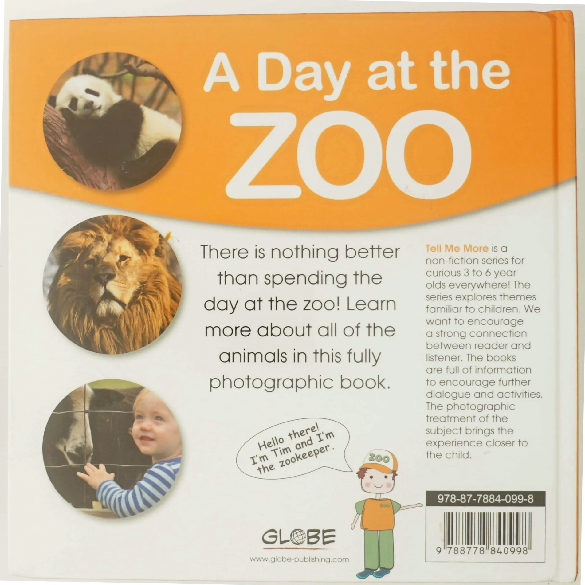 Børnebog om dyrene i zoo fra GLOBE