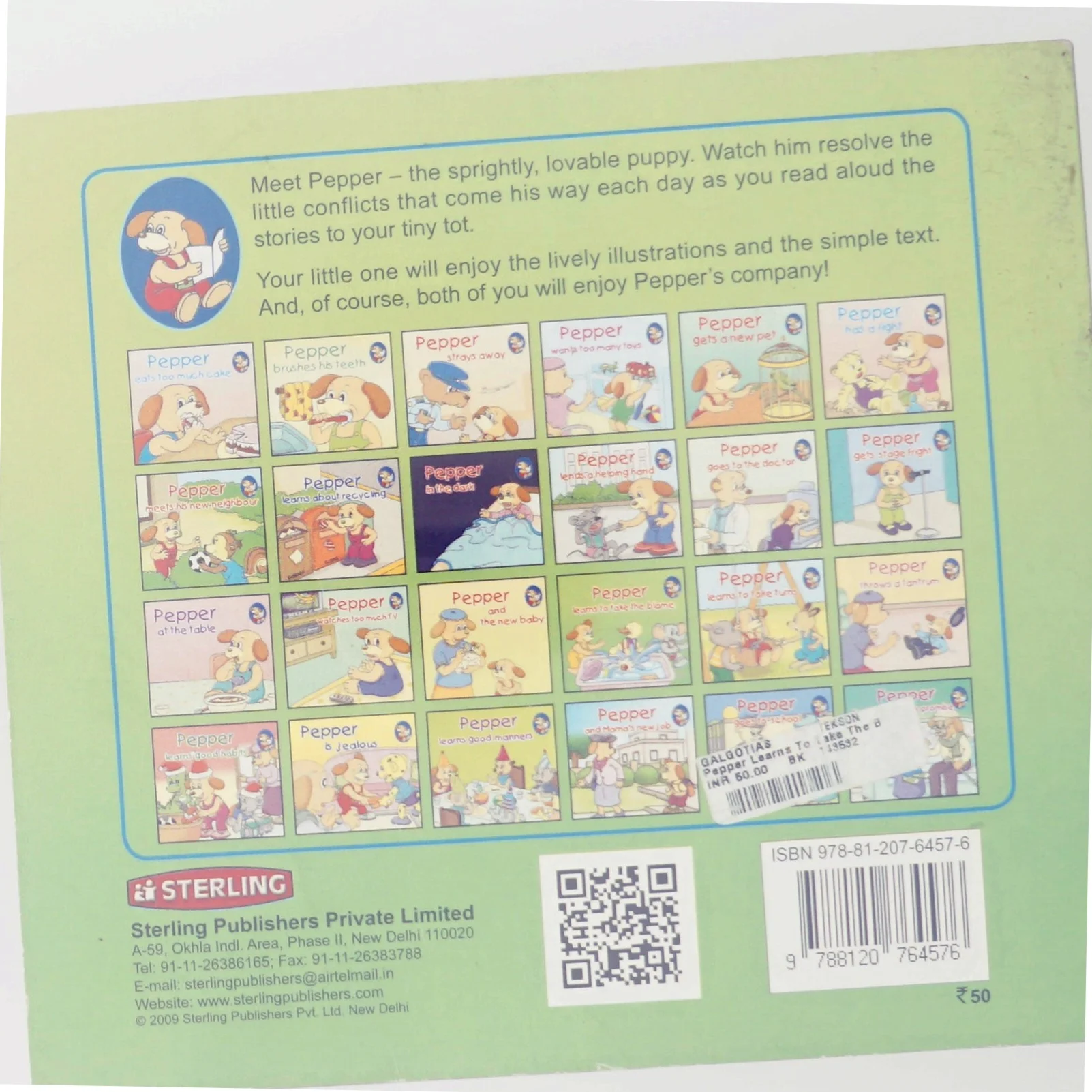 Pepper lærer at tage skylden børnebog