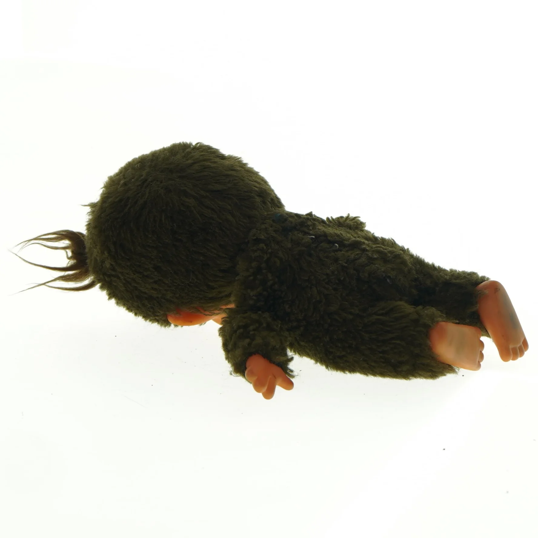 Grøn plysdukke (str. 19 x 11 cm)