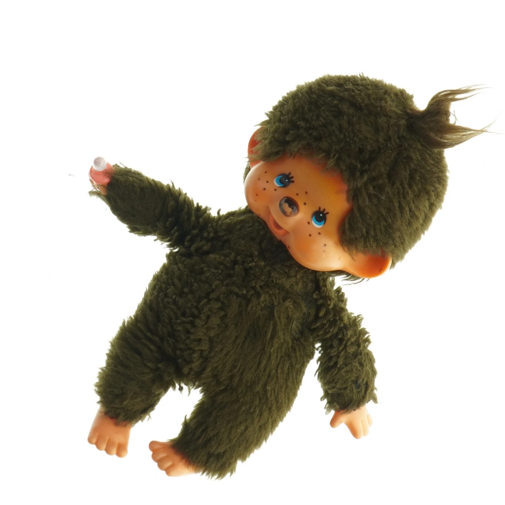 Grøn plysdukke (str. 19 x 11 cm)