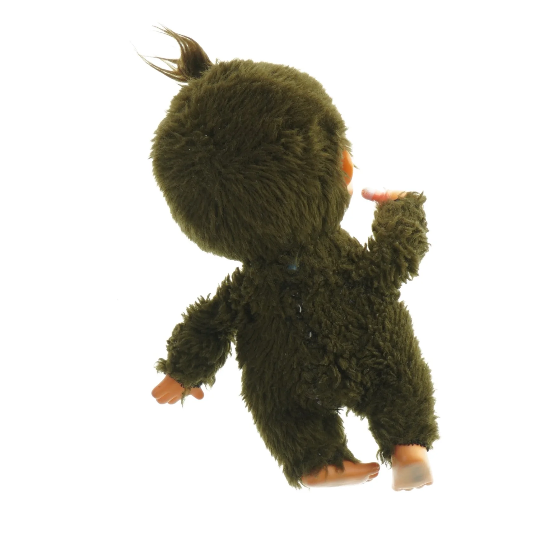 Grøn plysdukke (str. 19 x 11 cm)