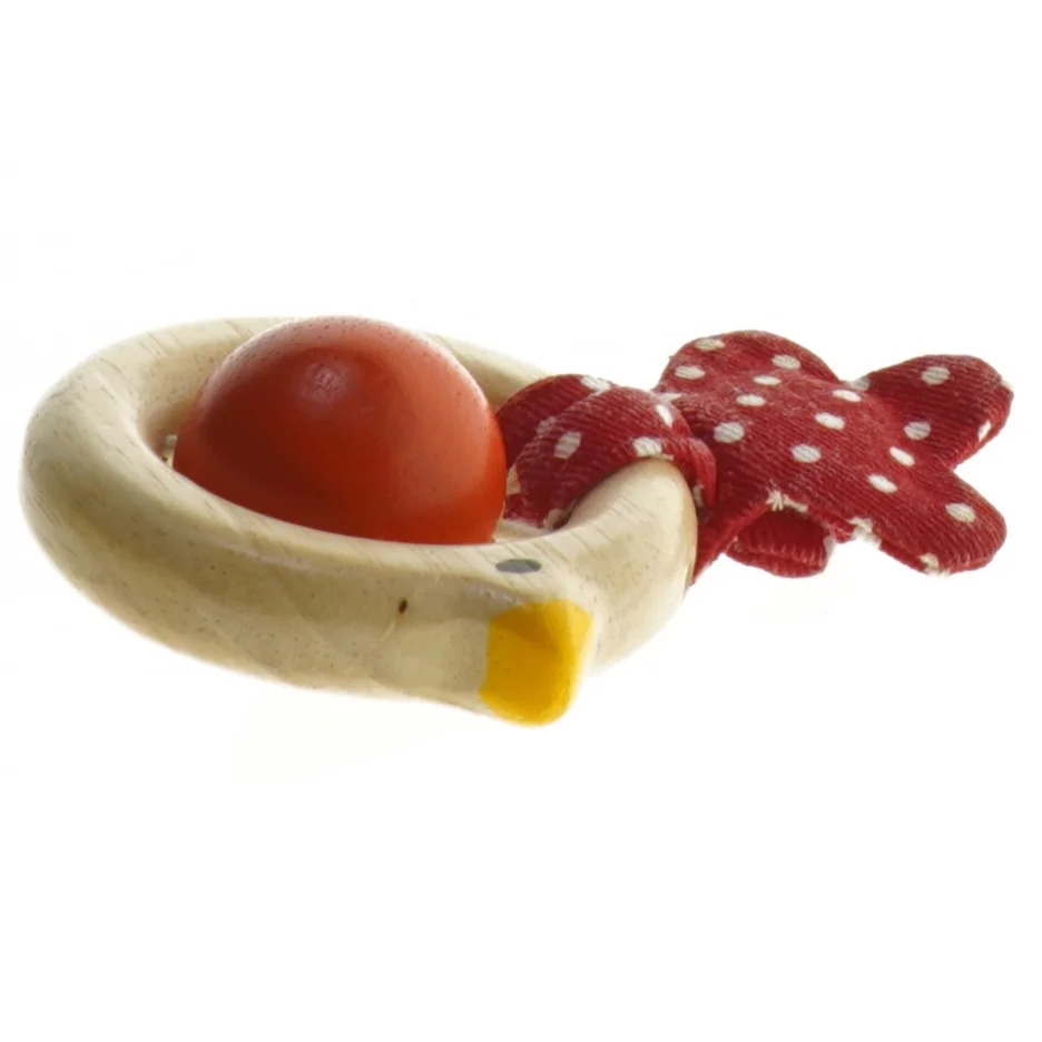 Trærasle med stofstjerne fra Plan Toys