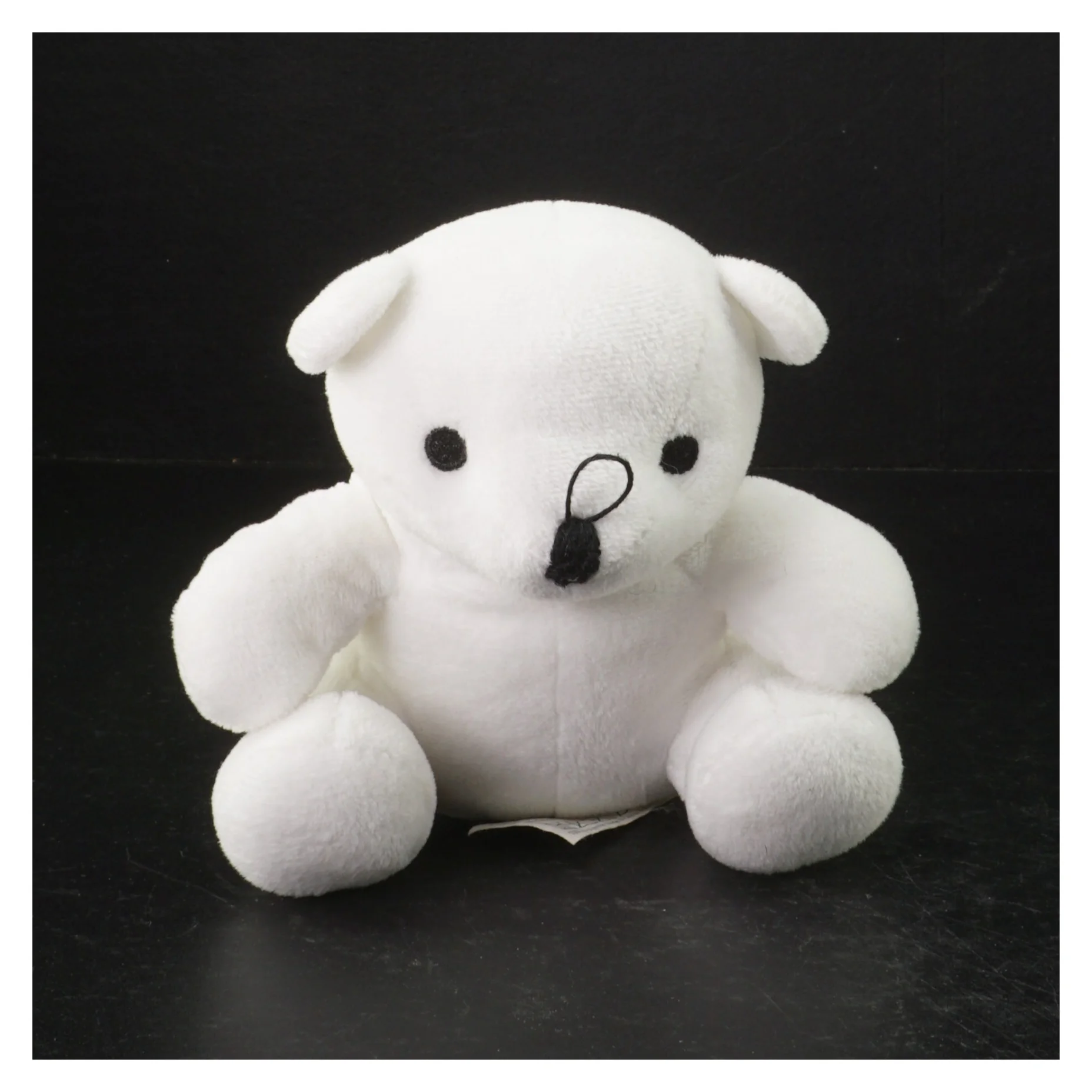 Hvid bamse fra Zoo (str. 15 cm)