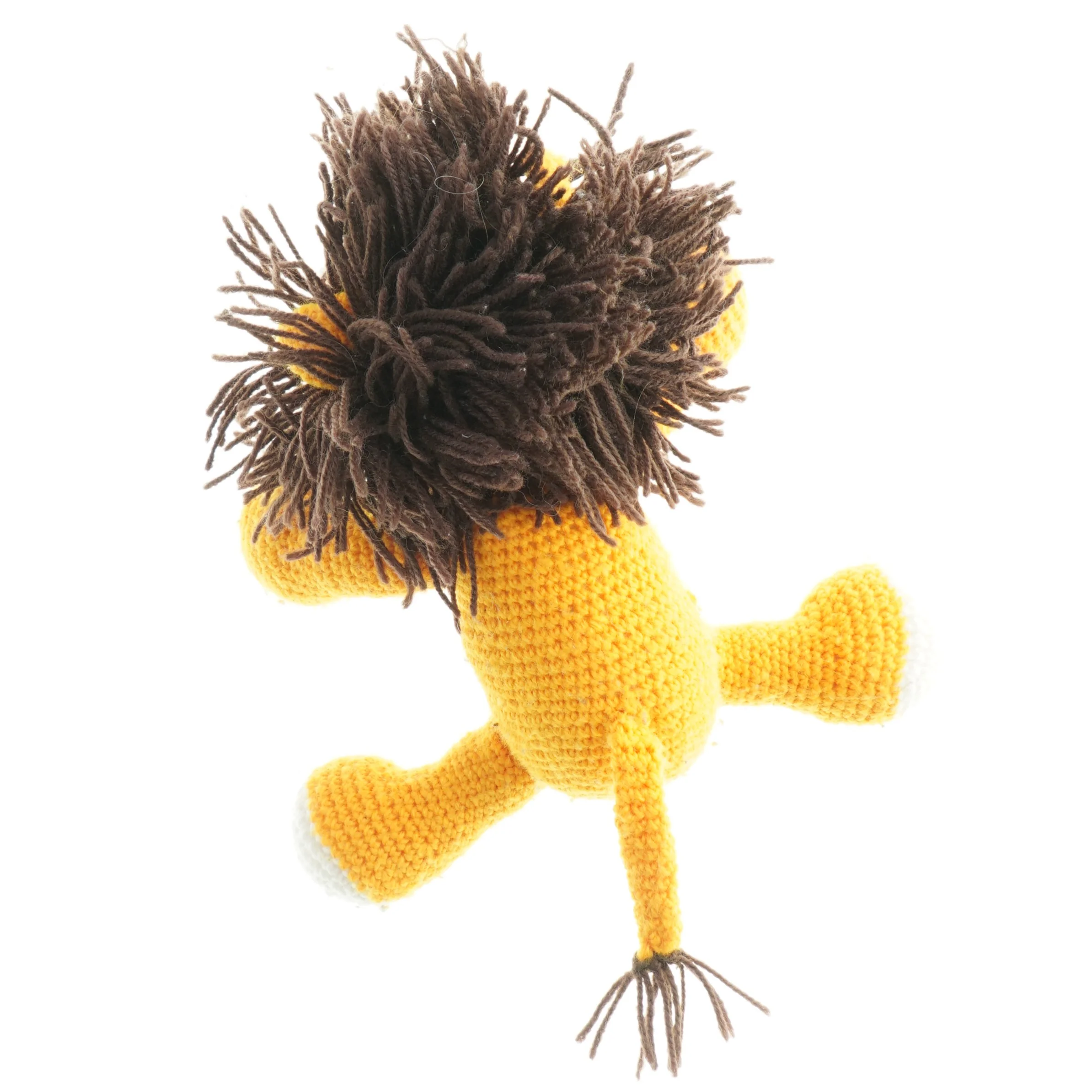 Hæklet løvebamse (str. 25. x 13 cm)