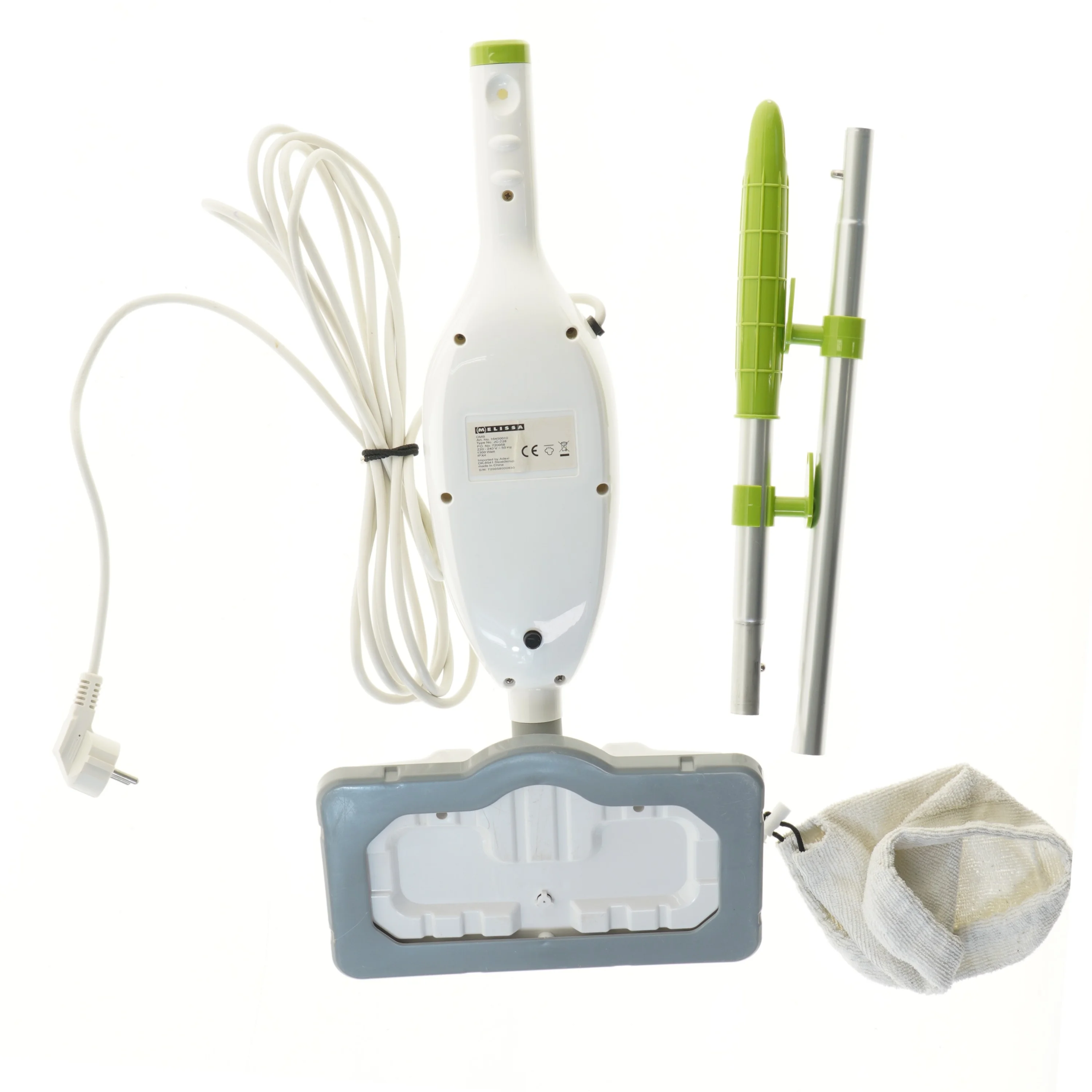 Damprenser med tilbehør fra Melissa (str. 56,5 cm)