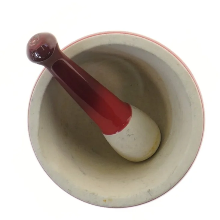 Le Creuset morter med støder (str. Ø 12 cm)