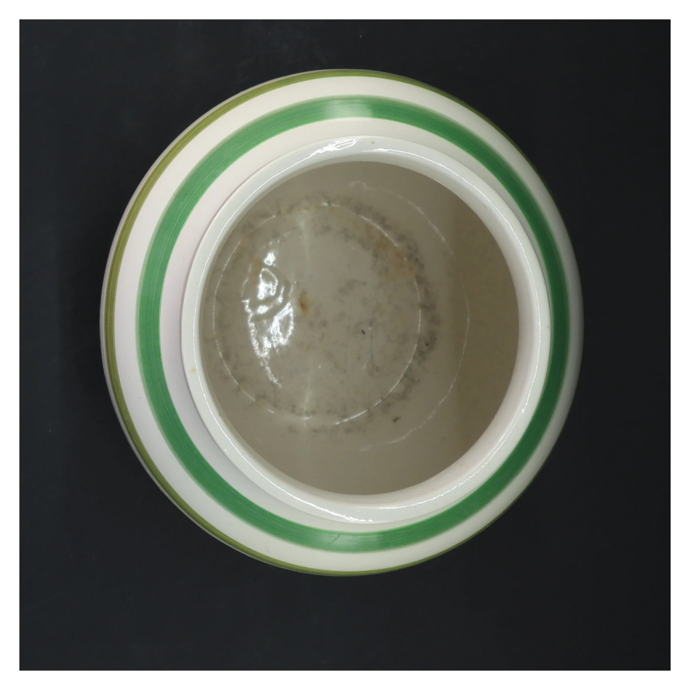 Stribet vase fra Kähler (str. 20x16 cm)