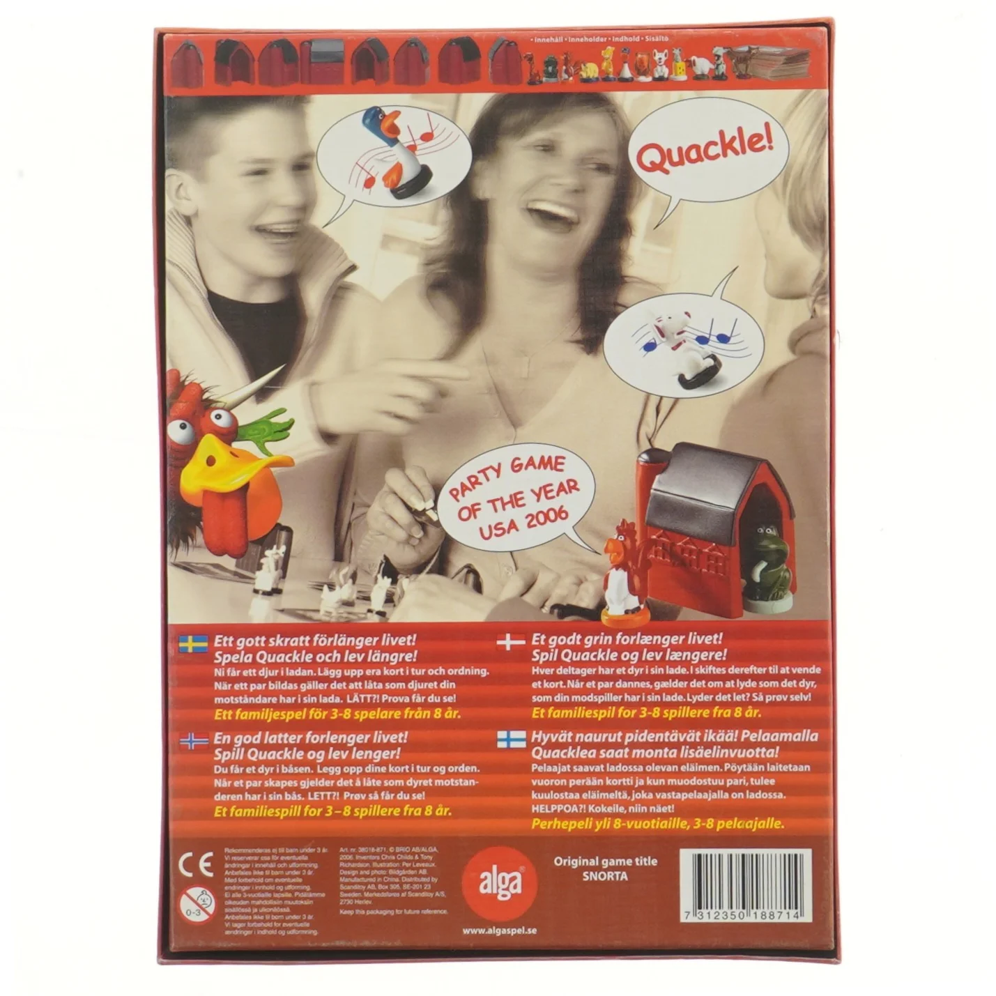 Quackle brætspil fra Alga (str. 27x19,5 cm)