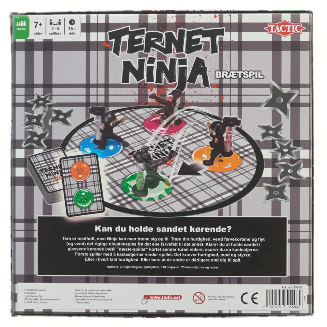 Ternet Ninja brætspil fra Tactic (str. 25x25 cm)