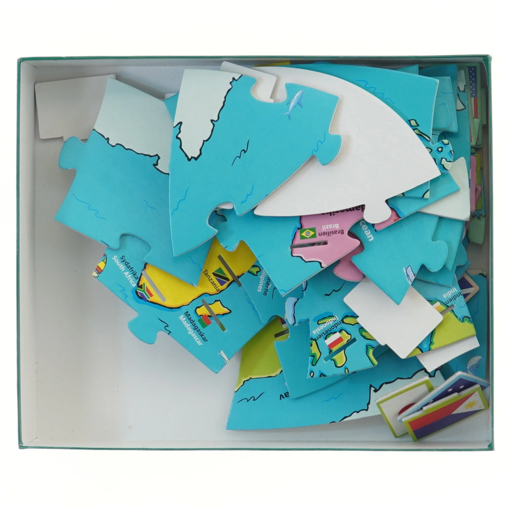 Verdens flag puslespil fra Tiger (15 + 30 brikker))