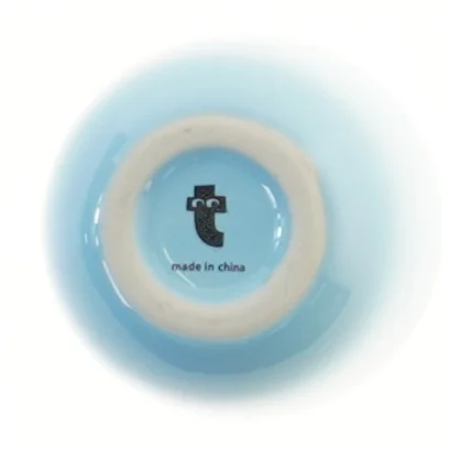 Blå vase 10 cm fra Flying Tiger (str. 10 cm)