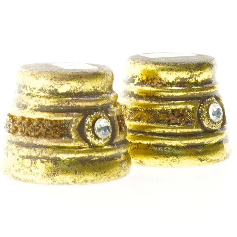 Gyldne Lysestager/minipotter (str. 6 x 7 cm)