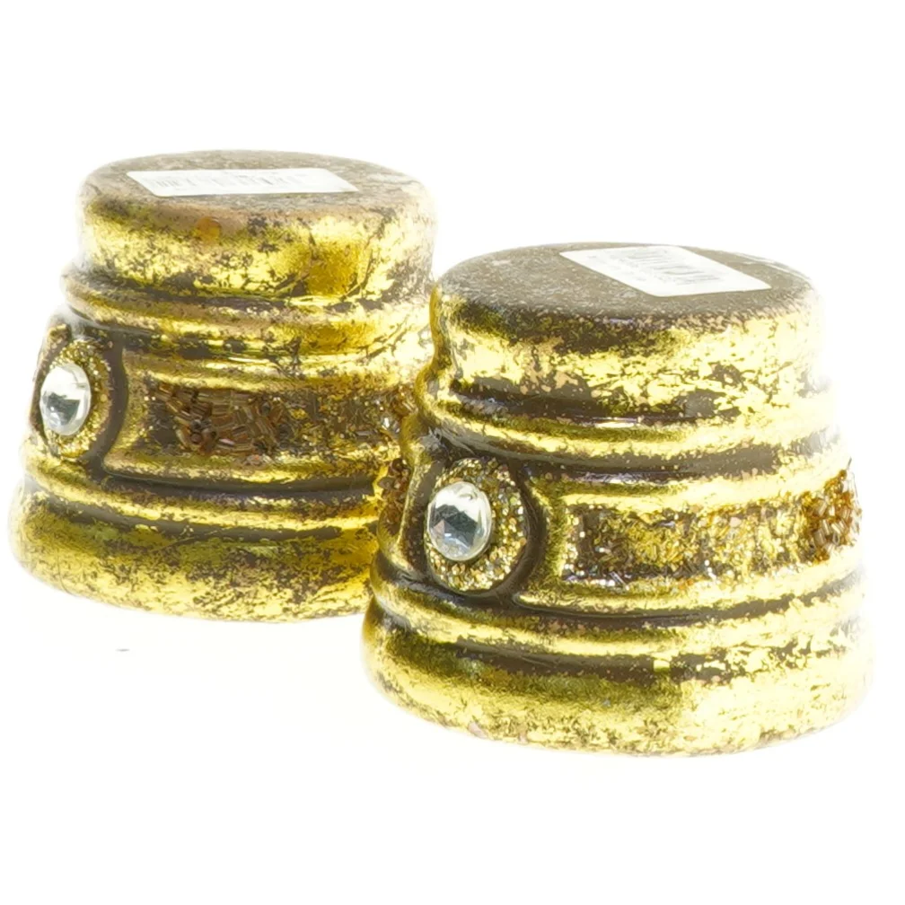 Gyldne Lysestager/minipotter (str. 6 x 7 cm)