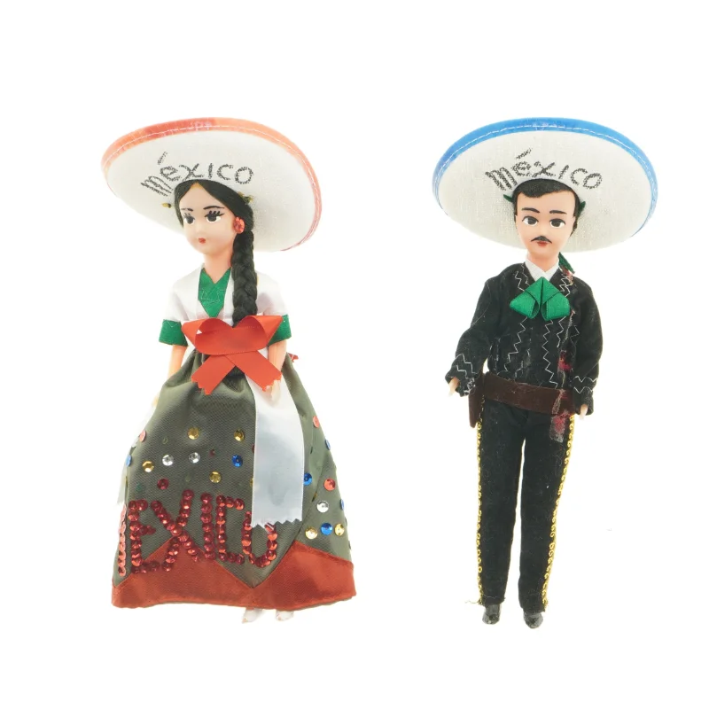 Mexicanske souvenirdukker (str. 27 cm)