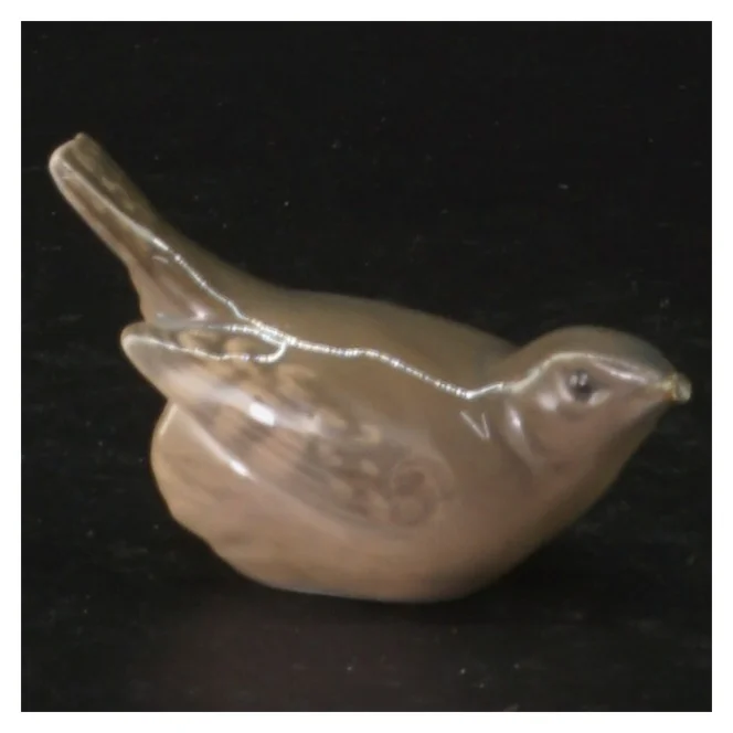 Porcelænsfugl, 1504 fra Royal Copenhagen (str. 8 cm)