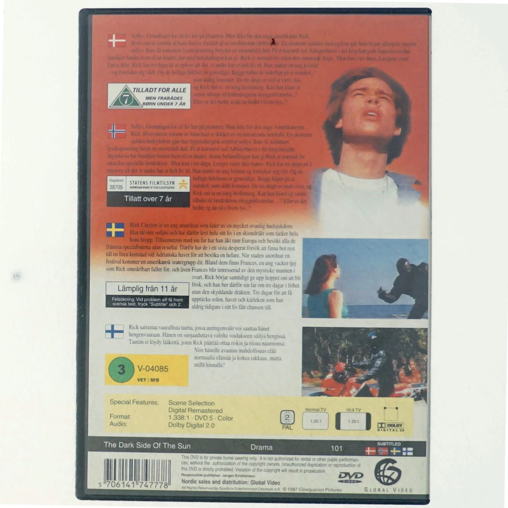 The dark side of the sun