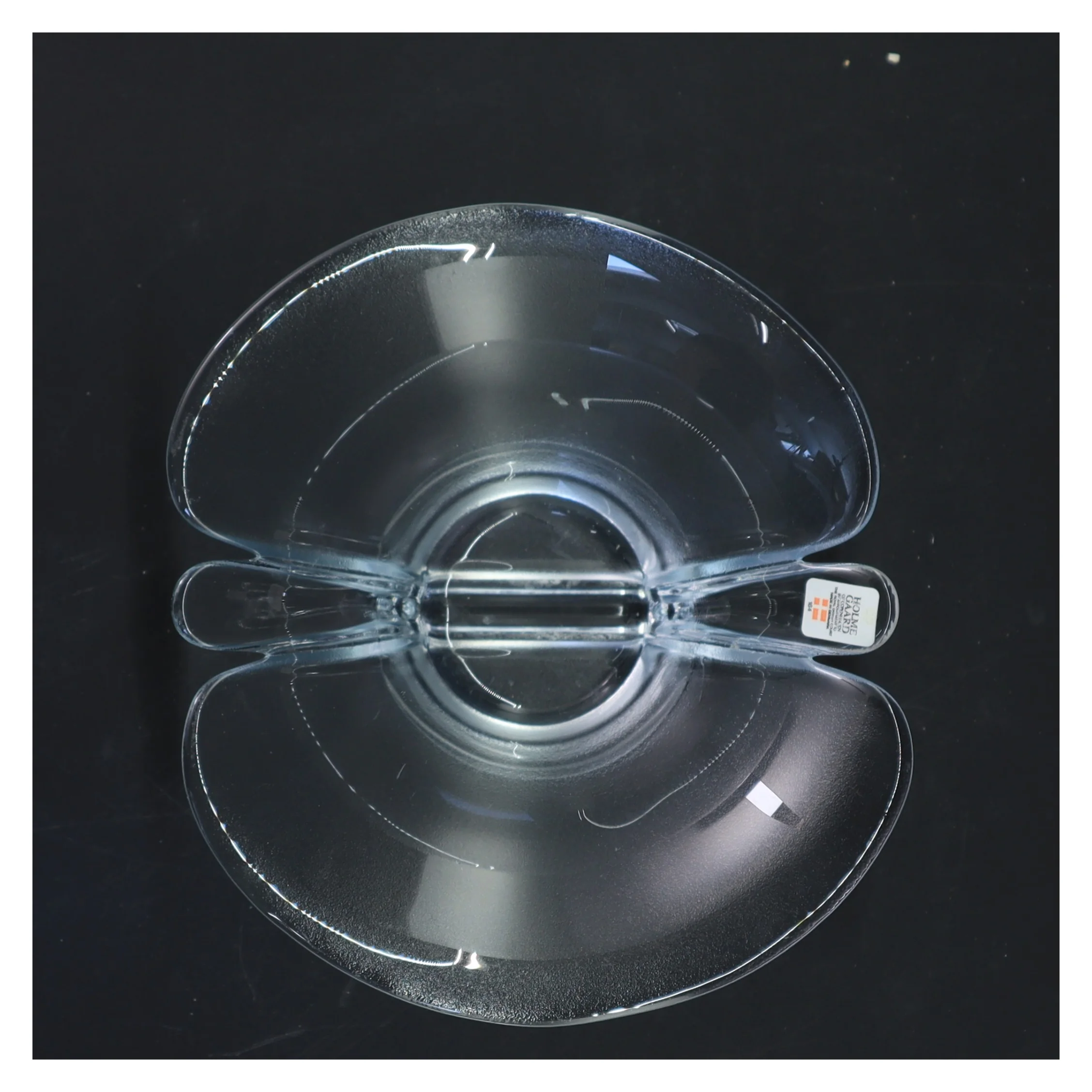 Glas vase fra Holmegård (str. 8x17 cm)